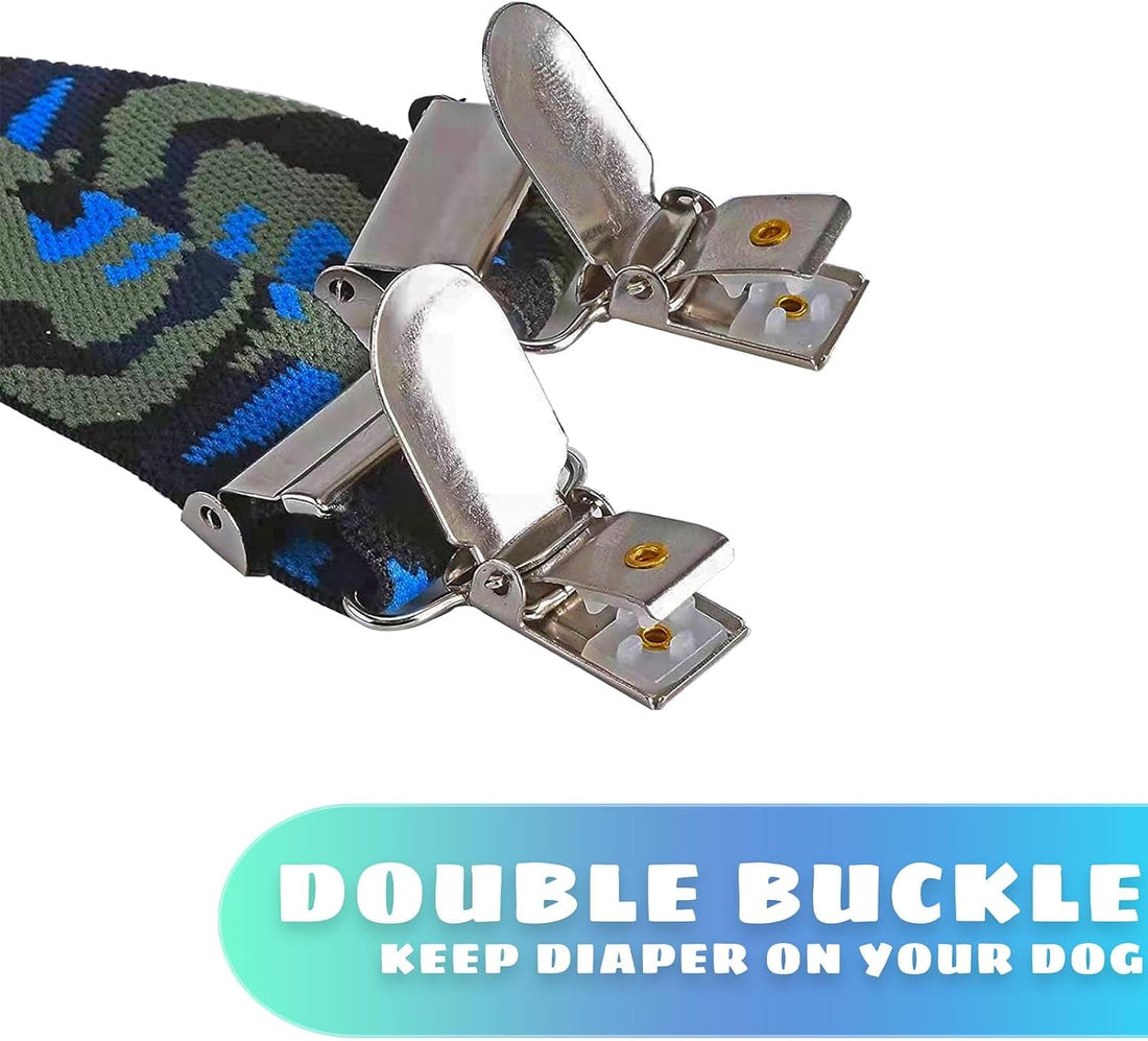 Dog Suspenders for Diaper Belly Bands Canine Harness Keep Diapers