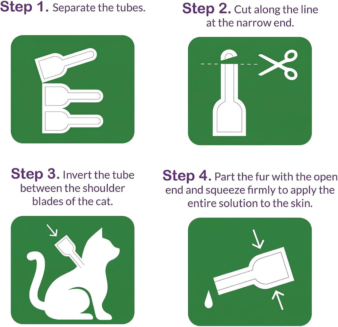 Topical Flea for Medium Cats 5-9 lbs, Fast Acting & Long-Lasting