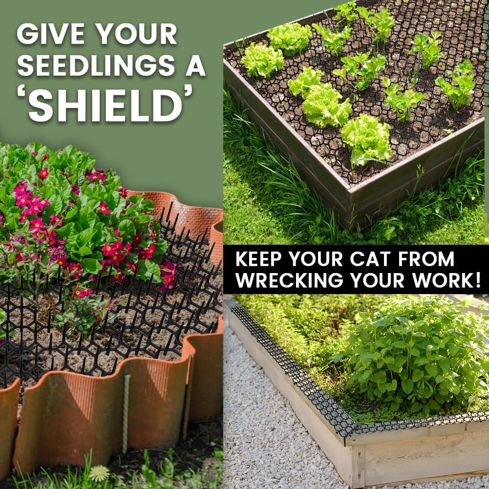Scat Mat for Cats 16 x 13 Inch, Digging Deterrent for Dog