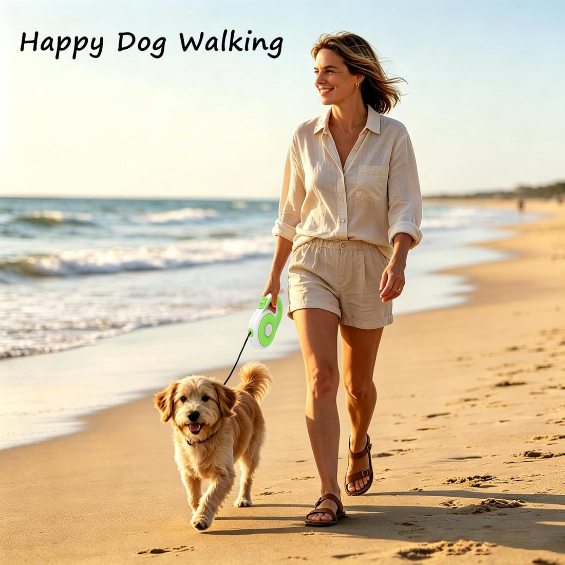 16Ft Retractable Dog Leash for Small Medium Dog Up to 50lbs