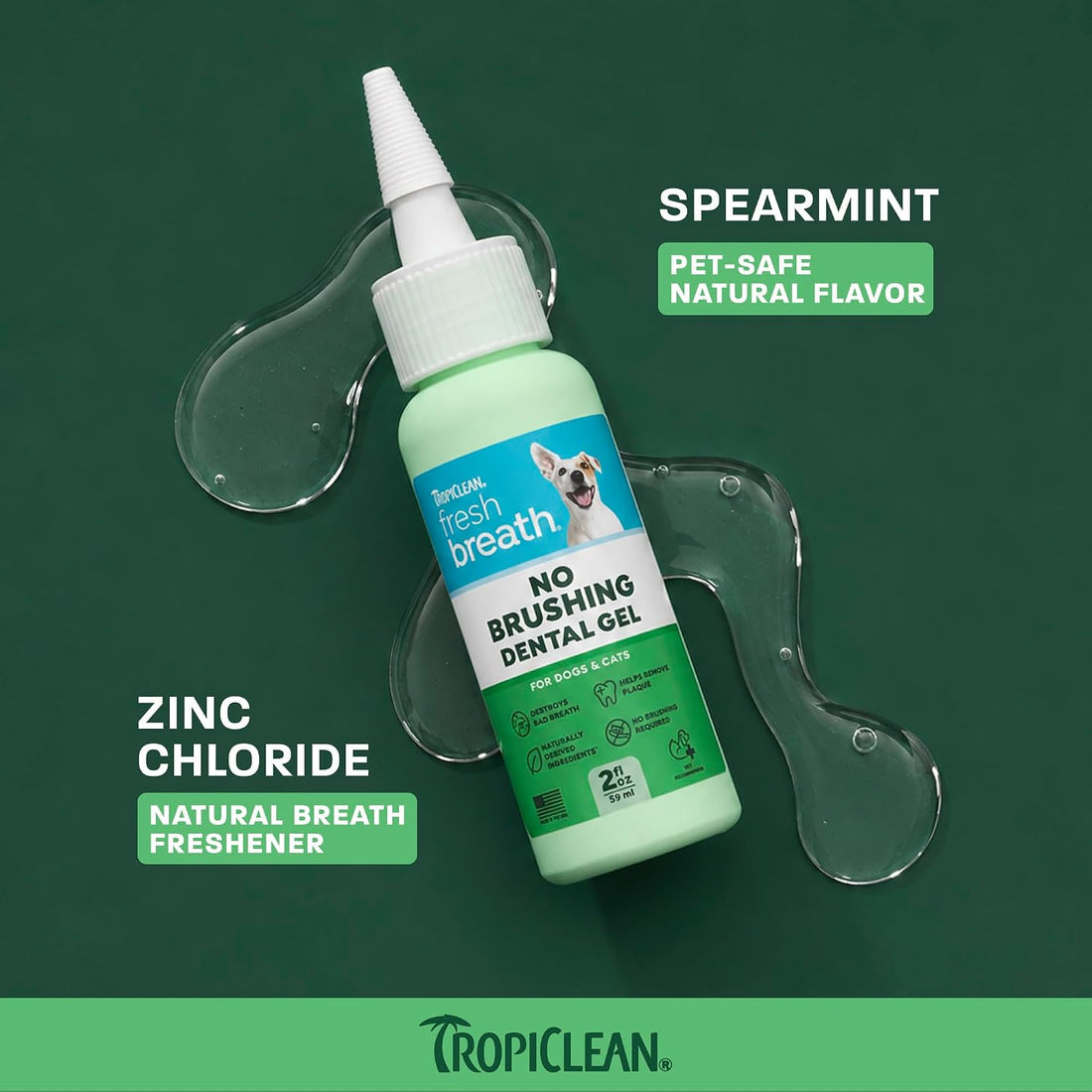 TropiClean Fresh Breath Dog Toothpaste Gel