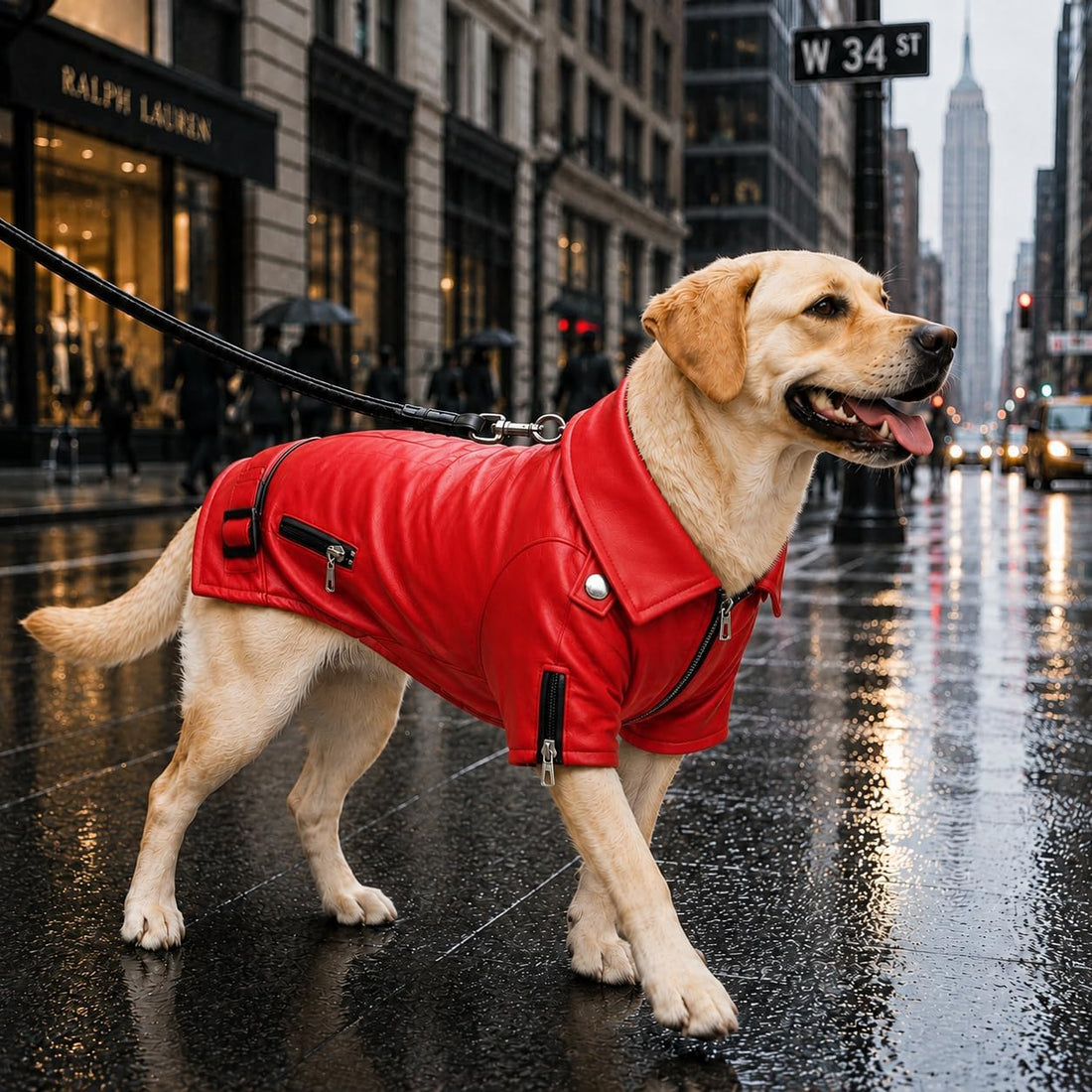 Lovelonglong Cool Dog Leather Jacket