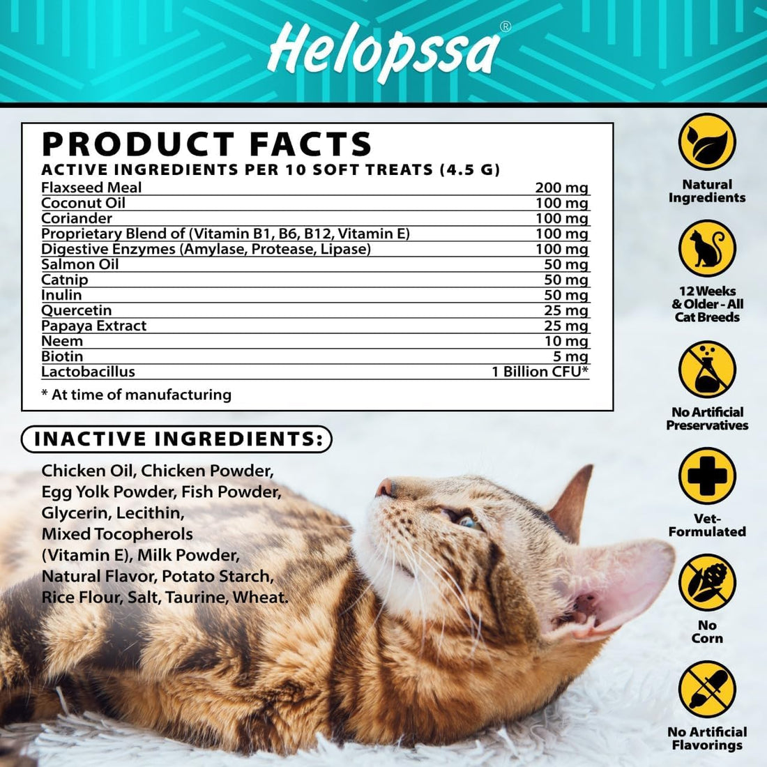 Flea and Tick Prevention for Cats - 500 Treats