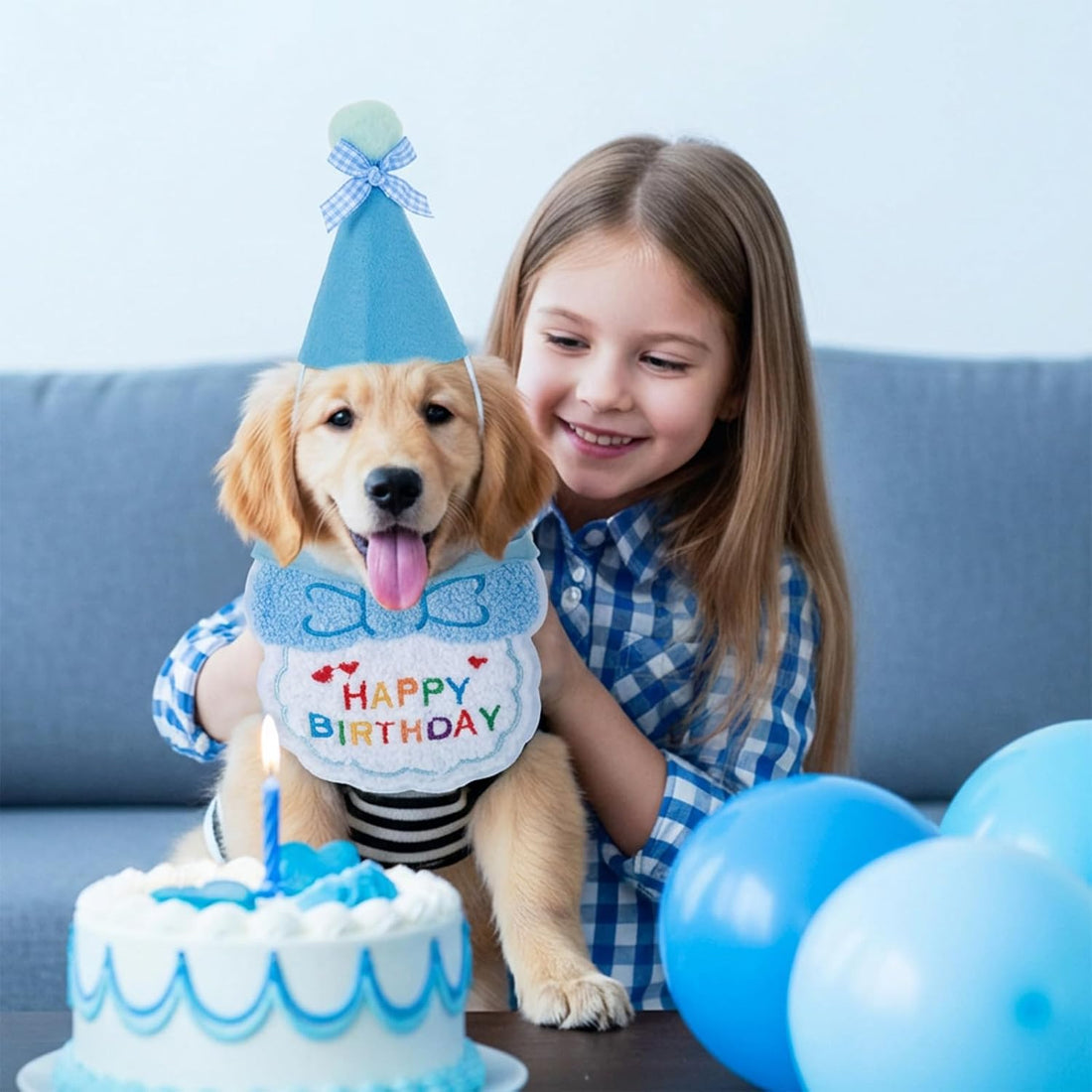 Tyqour Cat Birthday Hat Birthday Hats for Stuffed Animals Dog Party