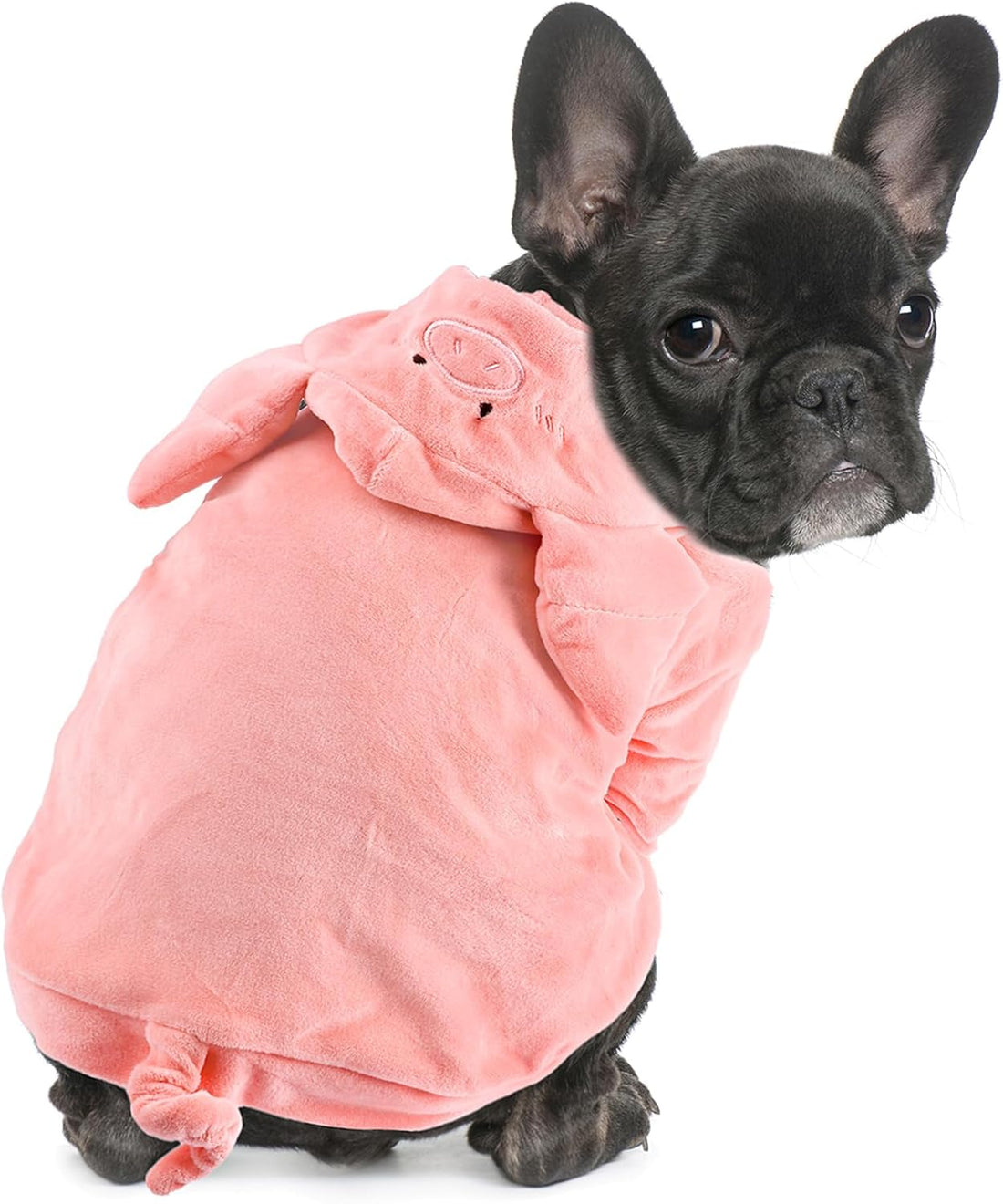 DELIFUR Dog Cow Costume for Halloween, Black and White