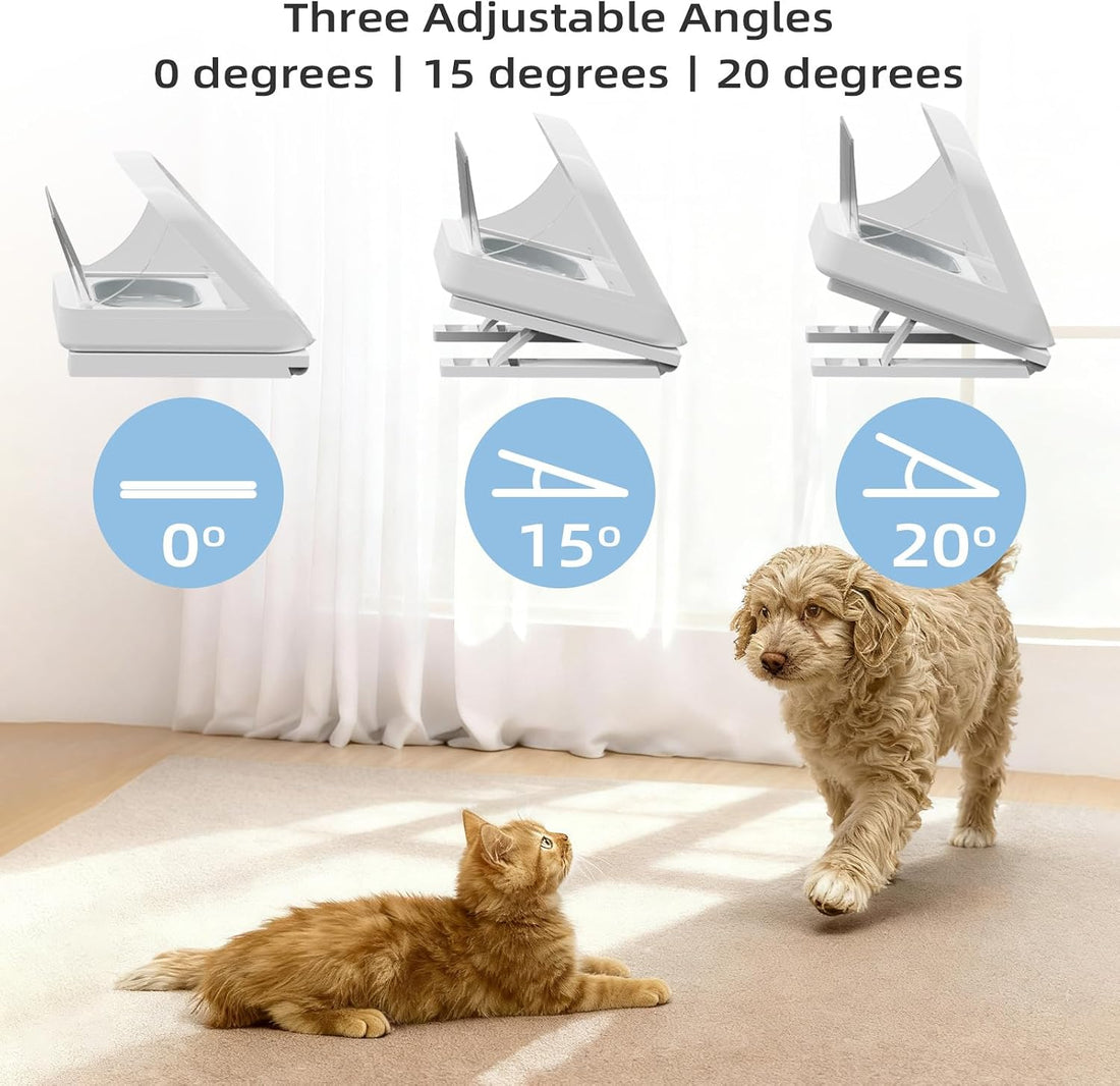Adjustable Stand for Automatic Microchip Cat Pet Feeder
