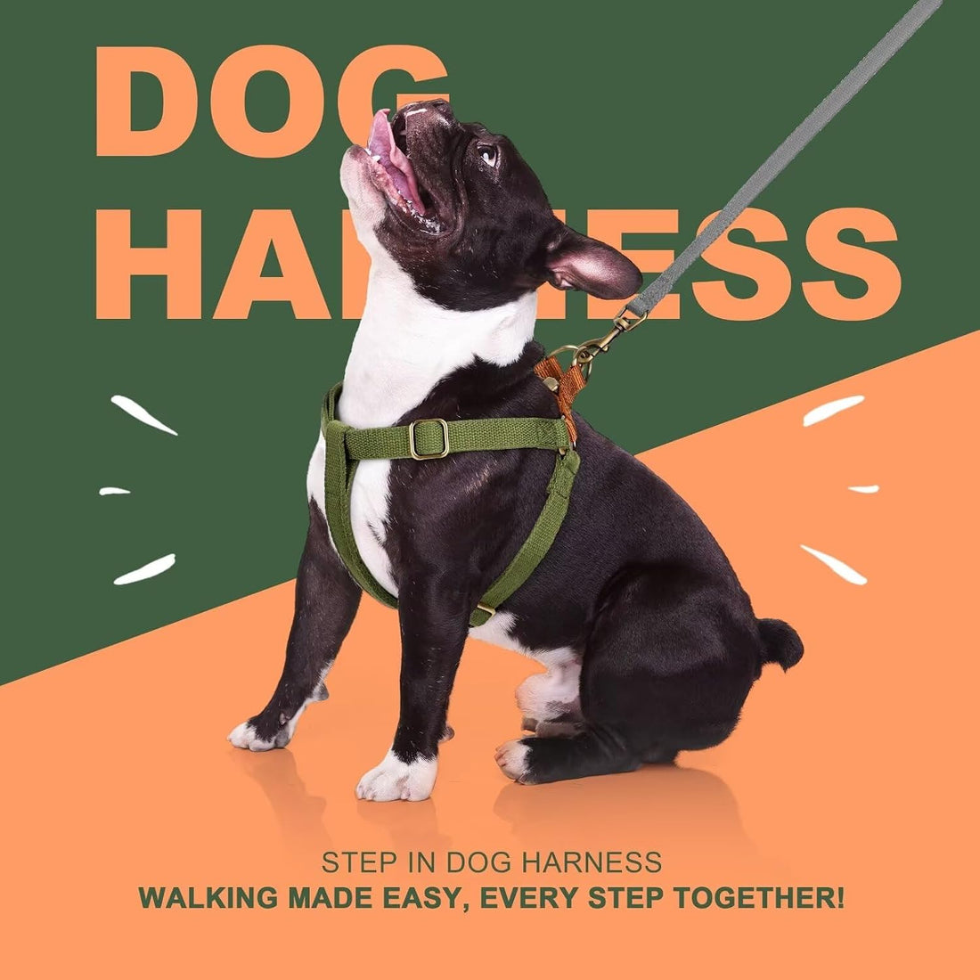 Didog Step in Dog Harness with Metal Buckles