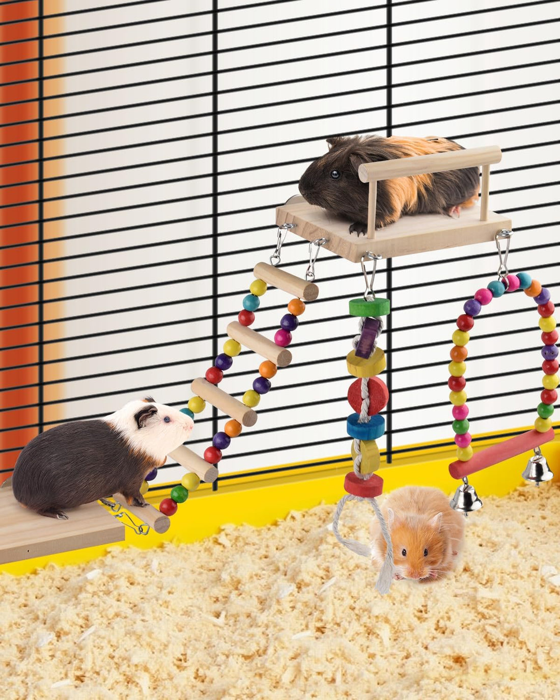 DBNESS 5in1 Bird Parakeet Toys