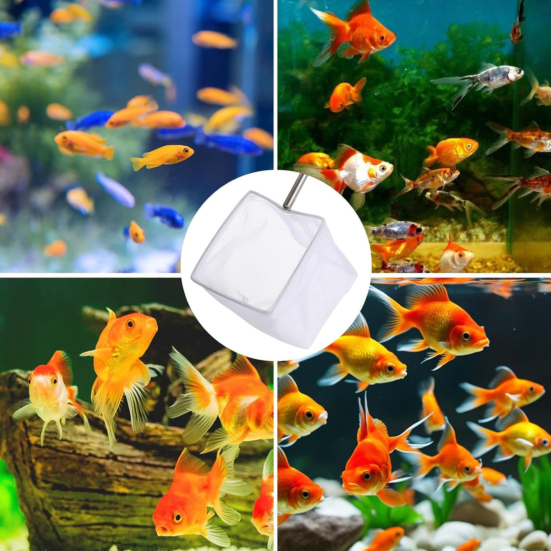 3 Inch Aquarium Net, Fish Net for Fish Tank with 8.6" to 39" Long