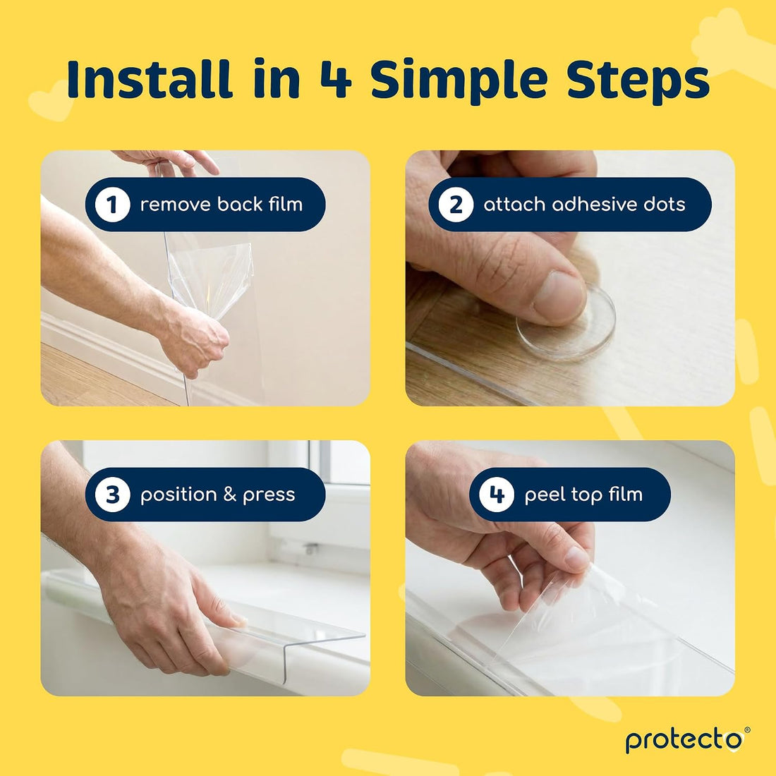 PROTECTO 2-Pack Window Sill Protector from Dogs & Cats, 35.5 x 5.1 in