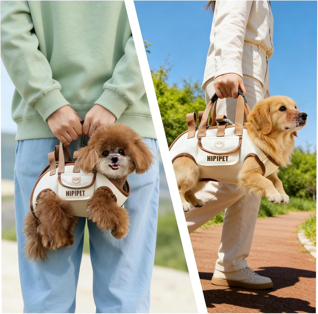 Small Dog Sling Carrier - Breathable Puppy Carrier with Pockets