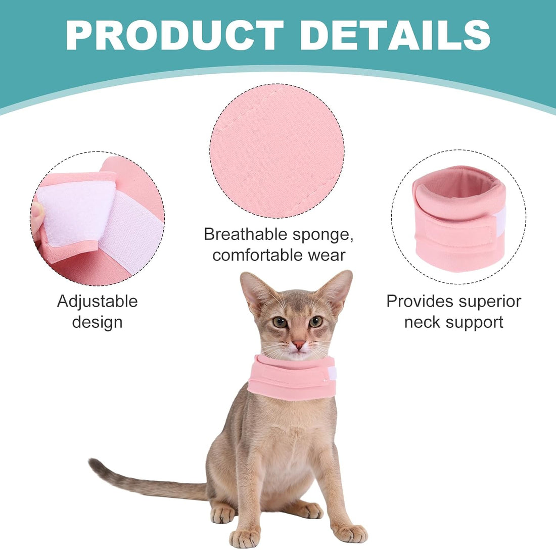 Cat Neck Cone Recovery Collar Brace Cotton M 7.9-11inch