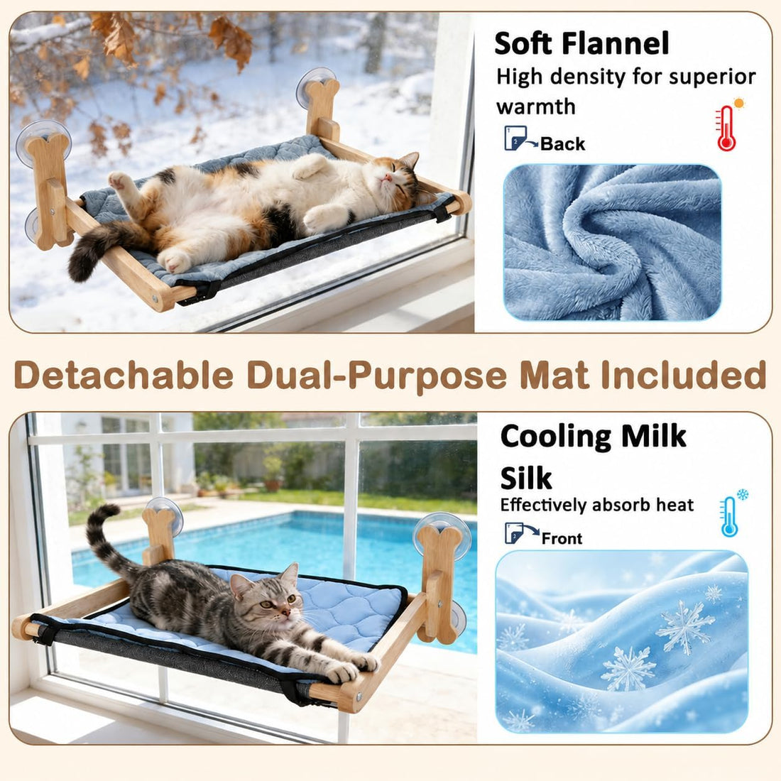 SZEE Cat Window Perch, Window Cat Bed