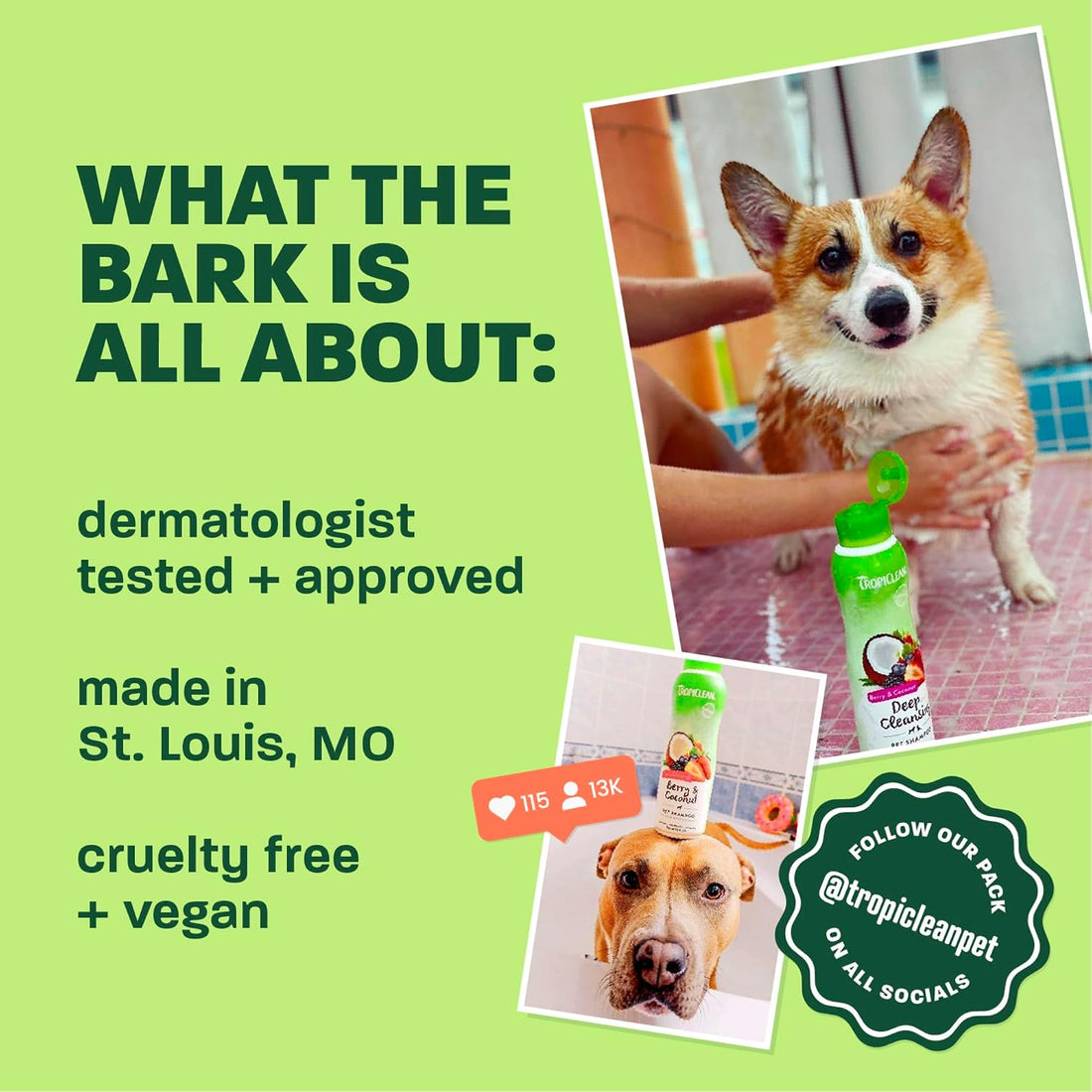 TropiClean Dog Perfume, Papaya Scented Dog Deodorizing Spray