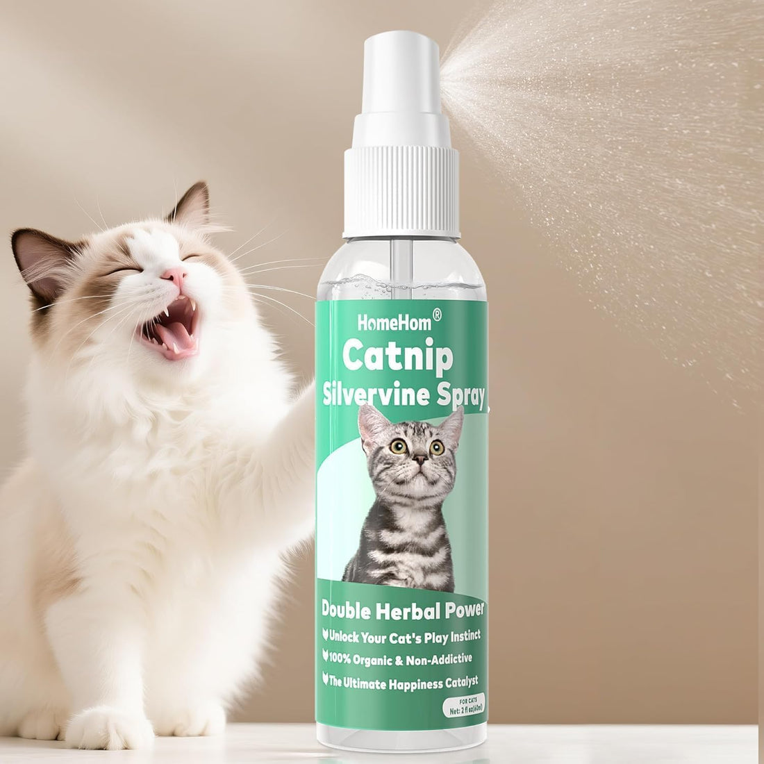 Catnip Spray with Silvervine, Cat Attract Spray for Scratching Post