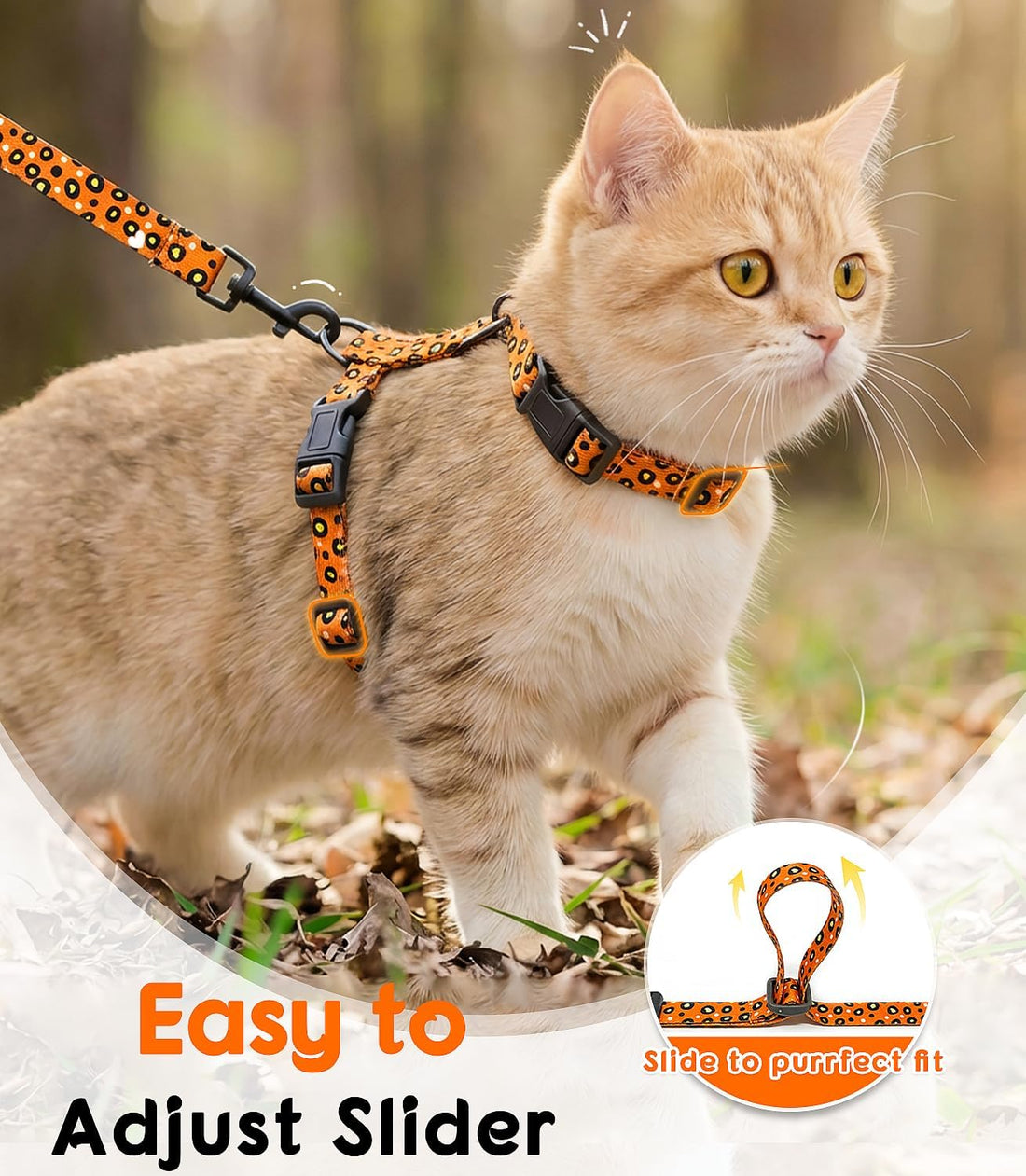 Halypet Cat Harness and Leash Set