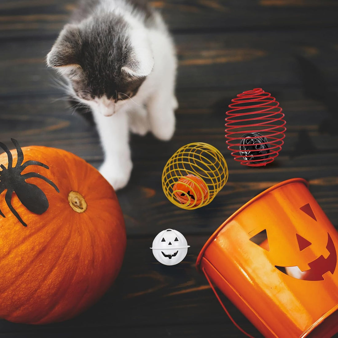 Jecery 5 Pcs Cat Toys Spring