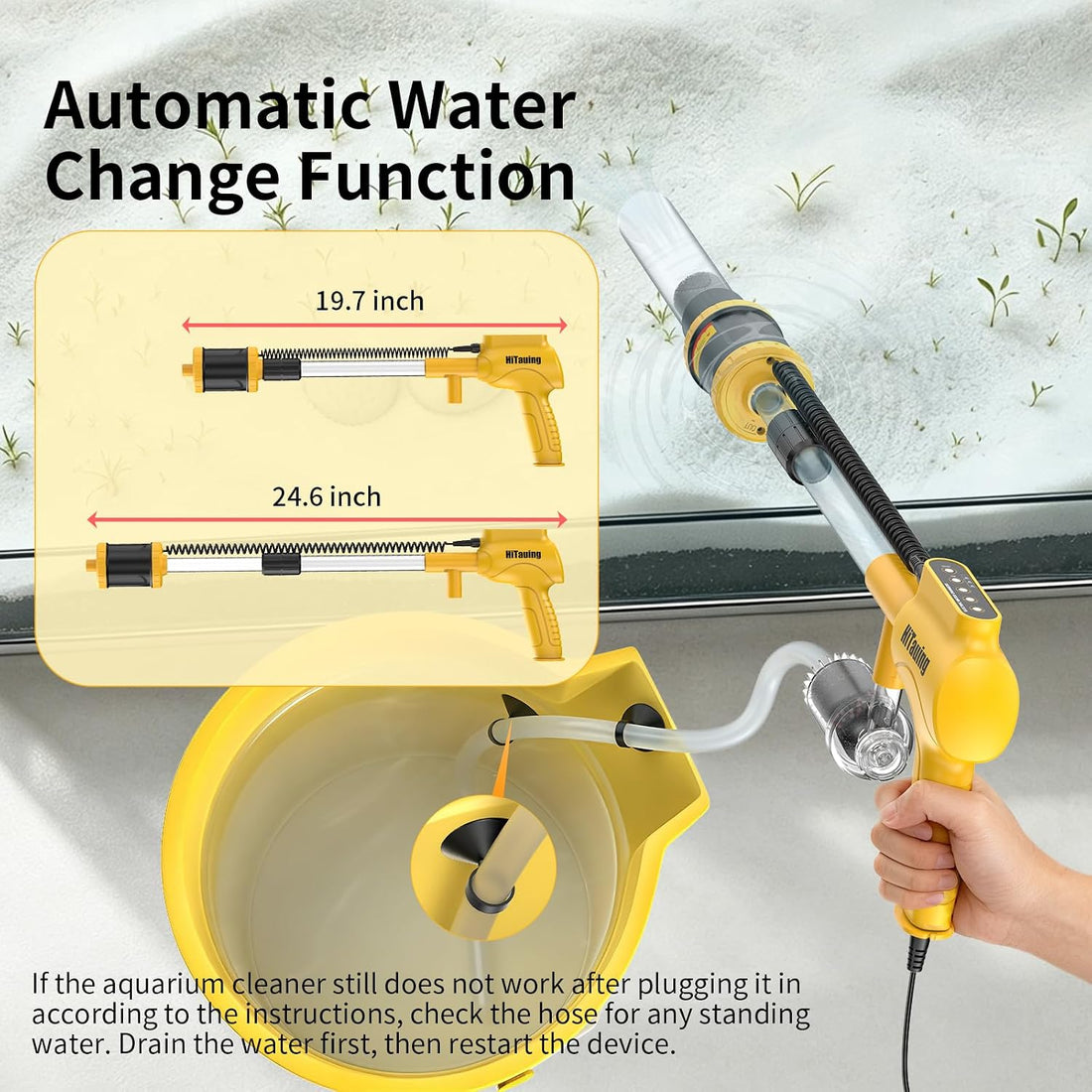 HiTauing Aquarium Gravel Cleaner