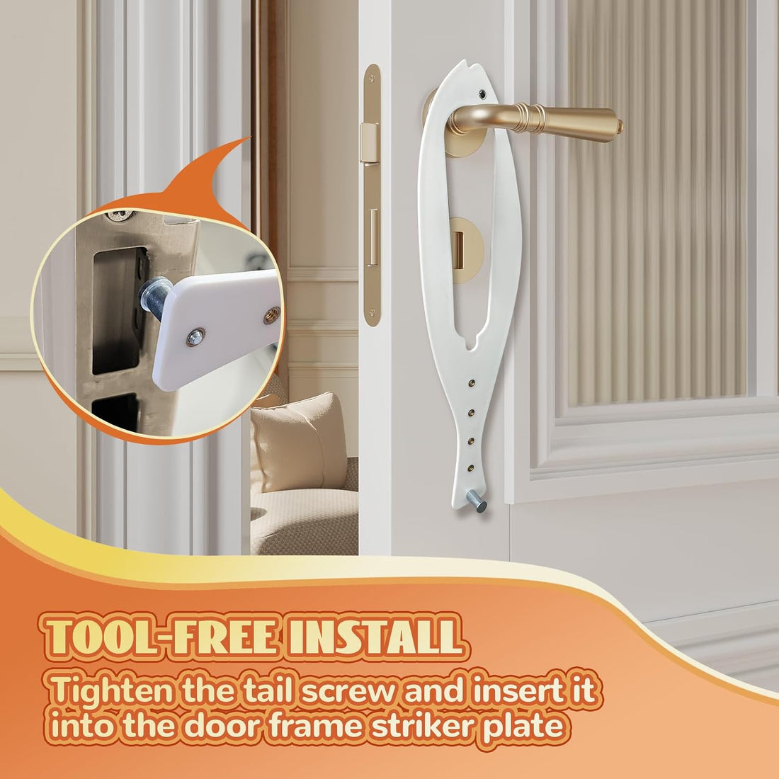 TGIOW Cat Door Latch, 1 Pcs Cat Door Stopper Pet Door Latch to Keep