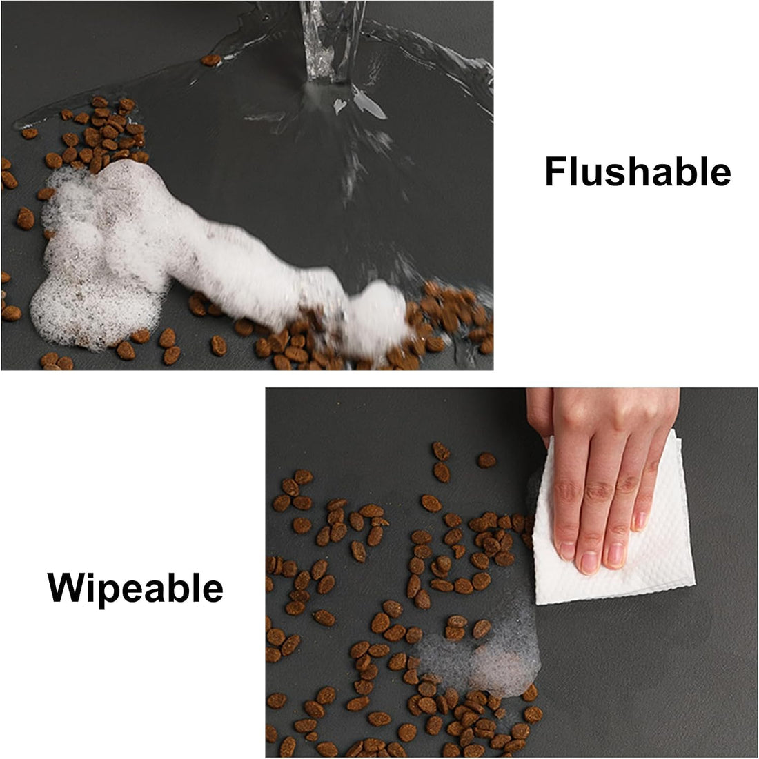 YCT Absorbent Non-Slip Cat Food Mat