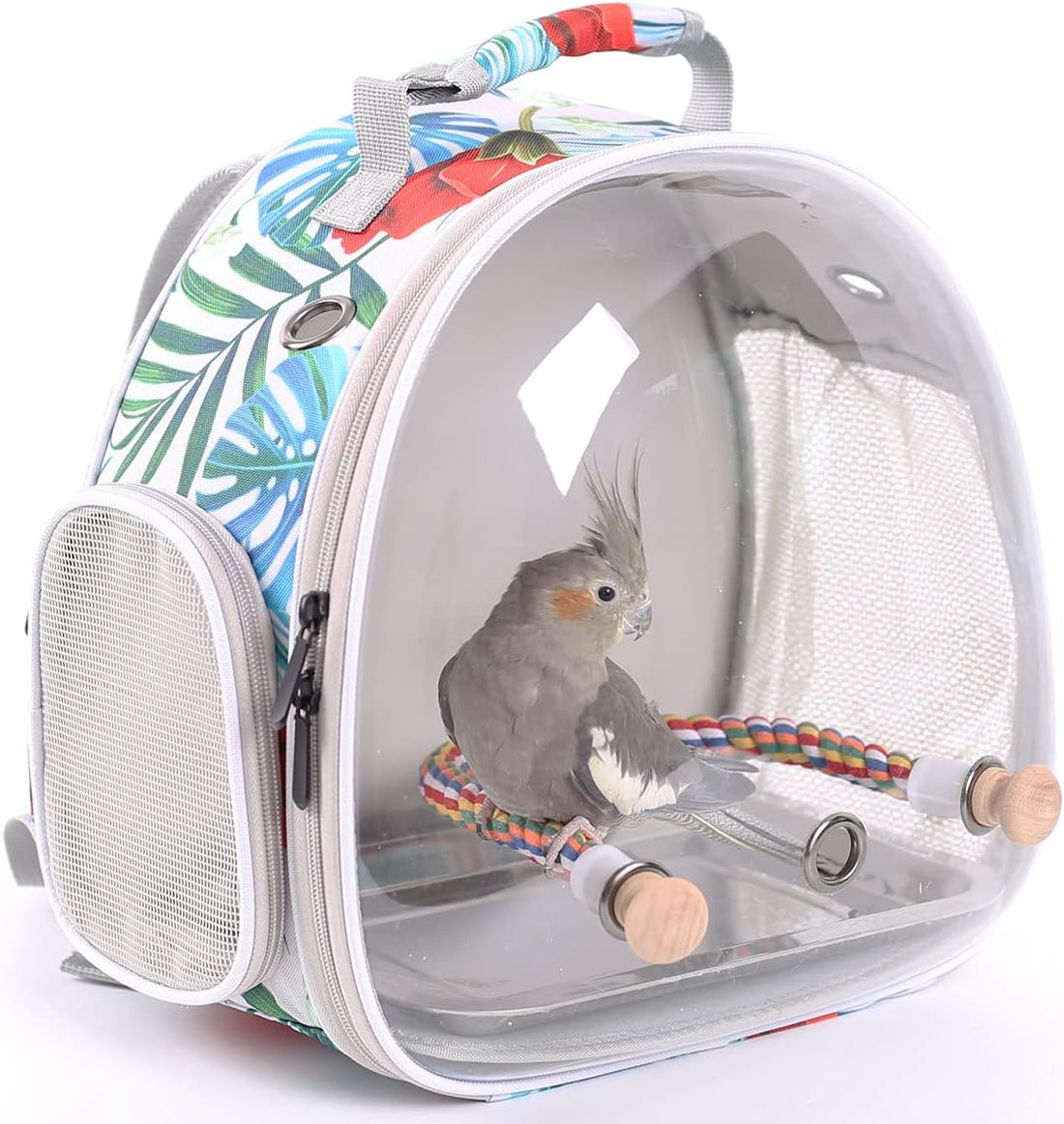 Bird Carrier Backpack with Rope Perch