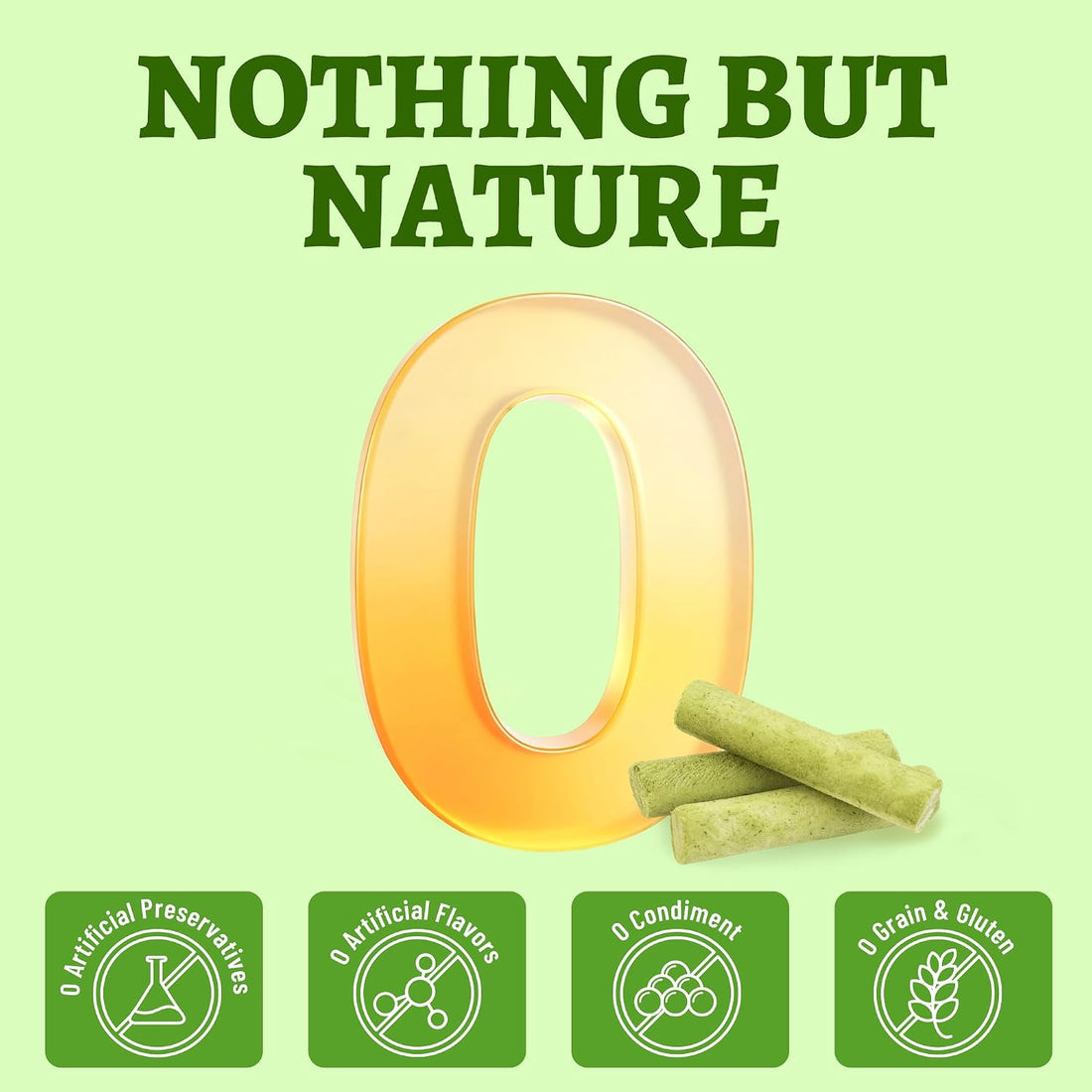 Just Try 500g Cat Grass Sticks,Cat Grass Treats for Teeth Cleaning