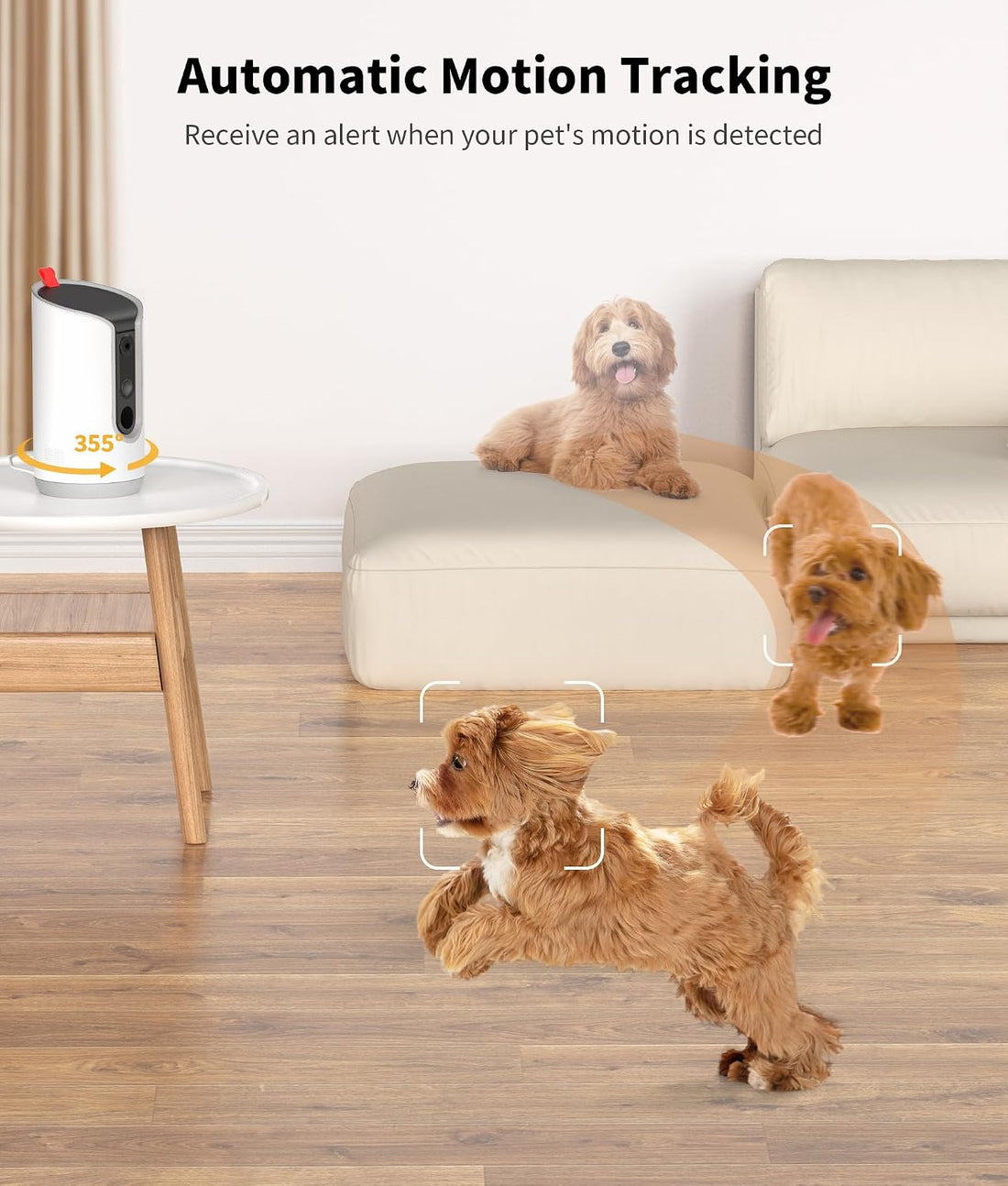 TKENPRO 2K Pet Camera Treat Dispenser