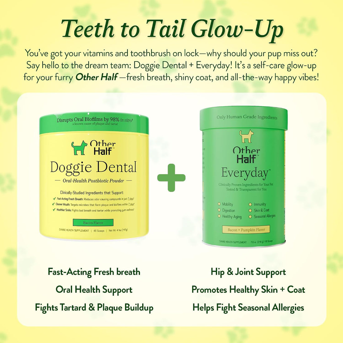 OTHER HALF Doggie Dental Supplement Powder