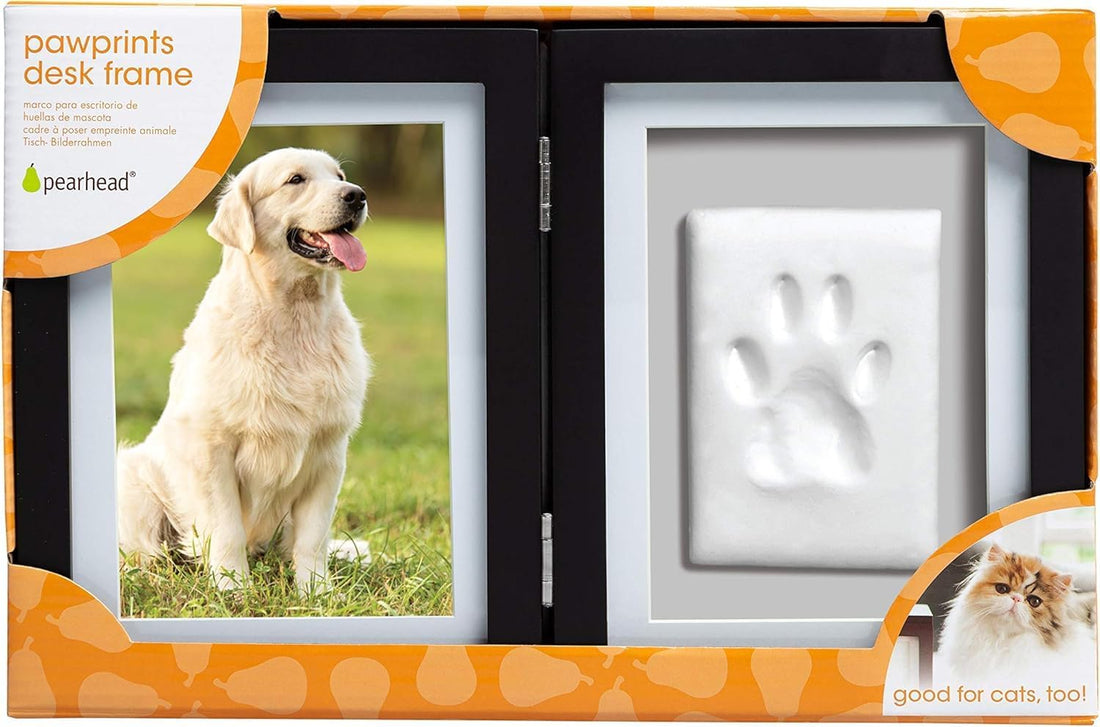 Pearhead Pet Paw Print Photo Frame With Clay Imprint Kit