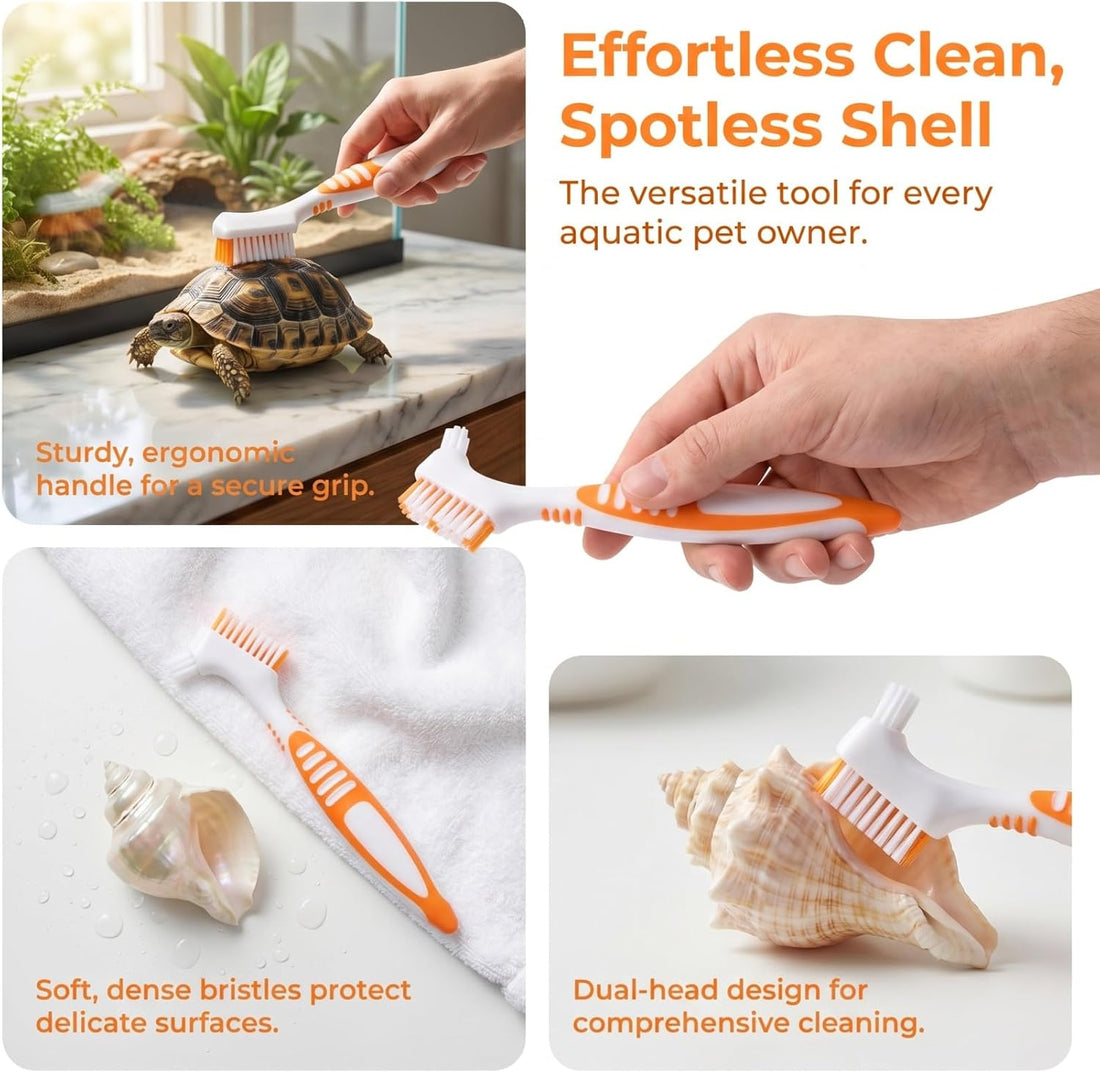 Turtle Shell Cleaning Brush - Aquatic Tortoise Shell Brush