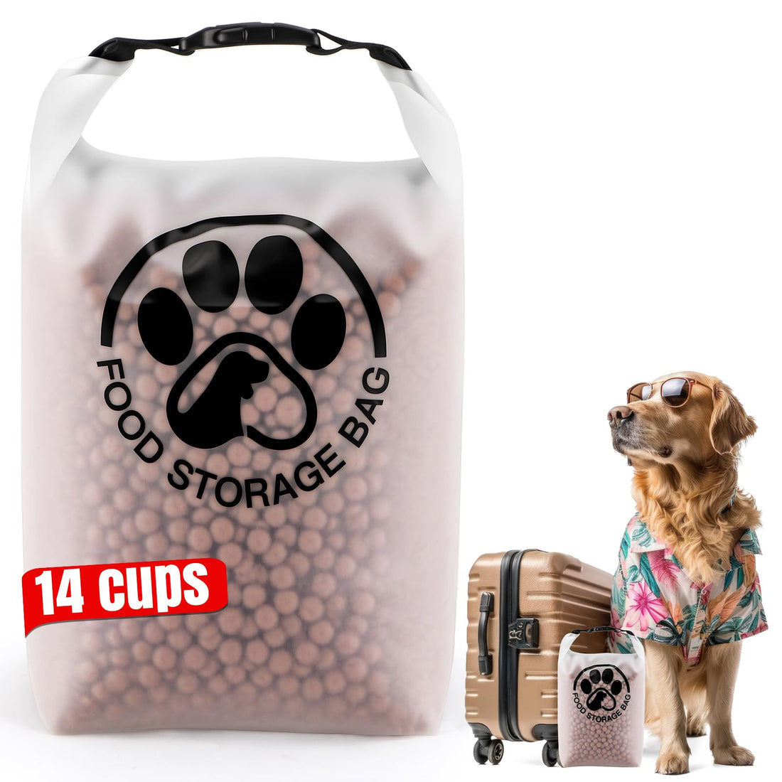 Aosnare Pet Food Storage Bag for Travel