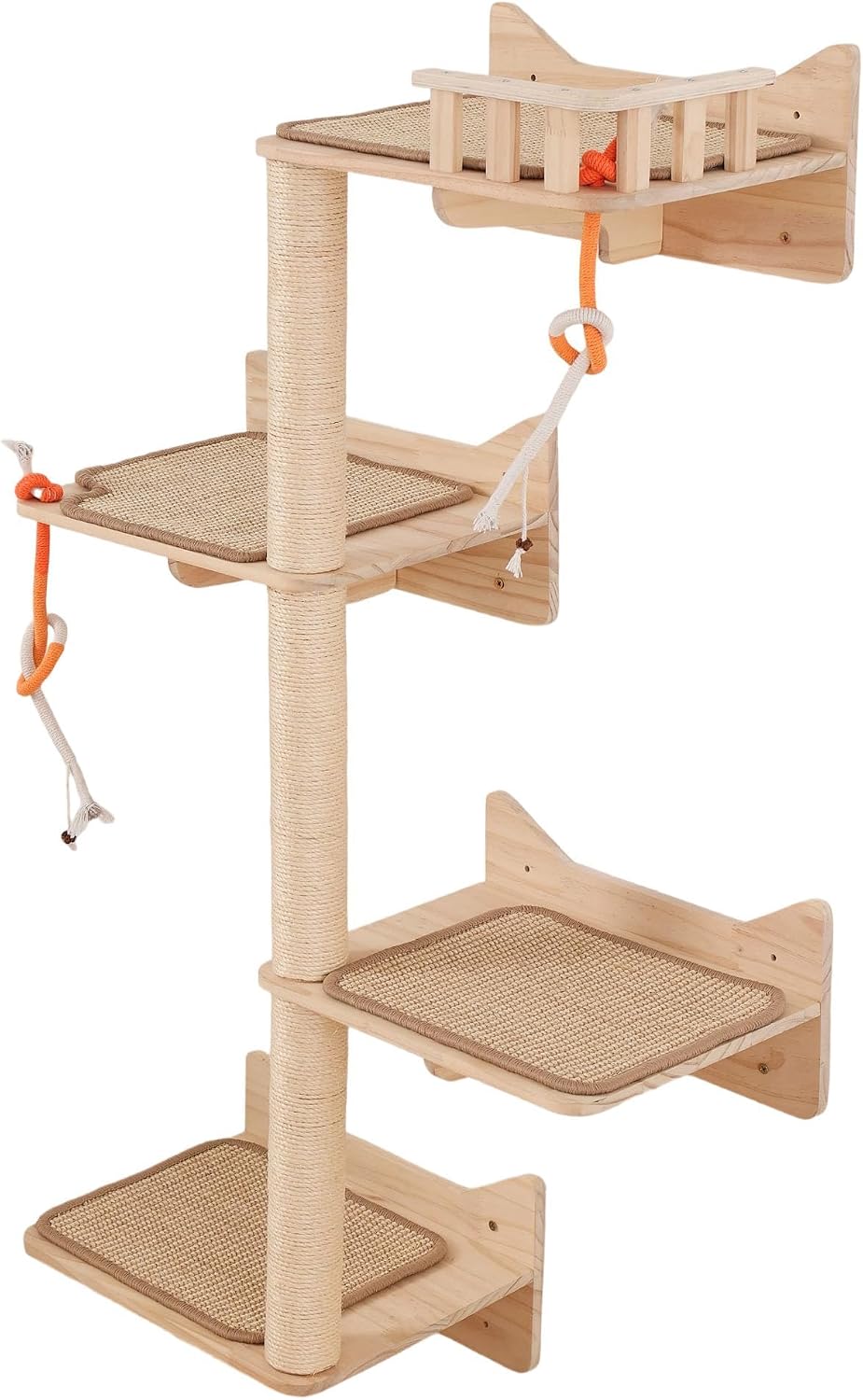 Cat Wall Shelves, 2-Piece Cat Wall Step for Large Cats