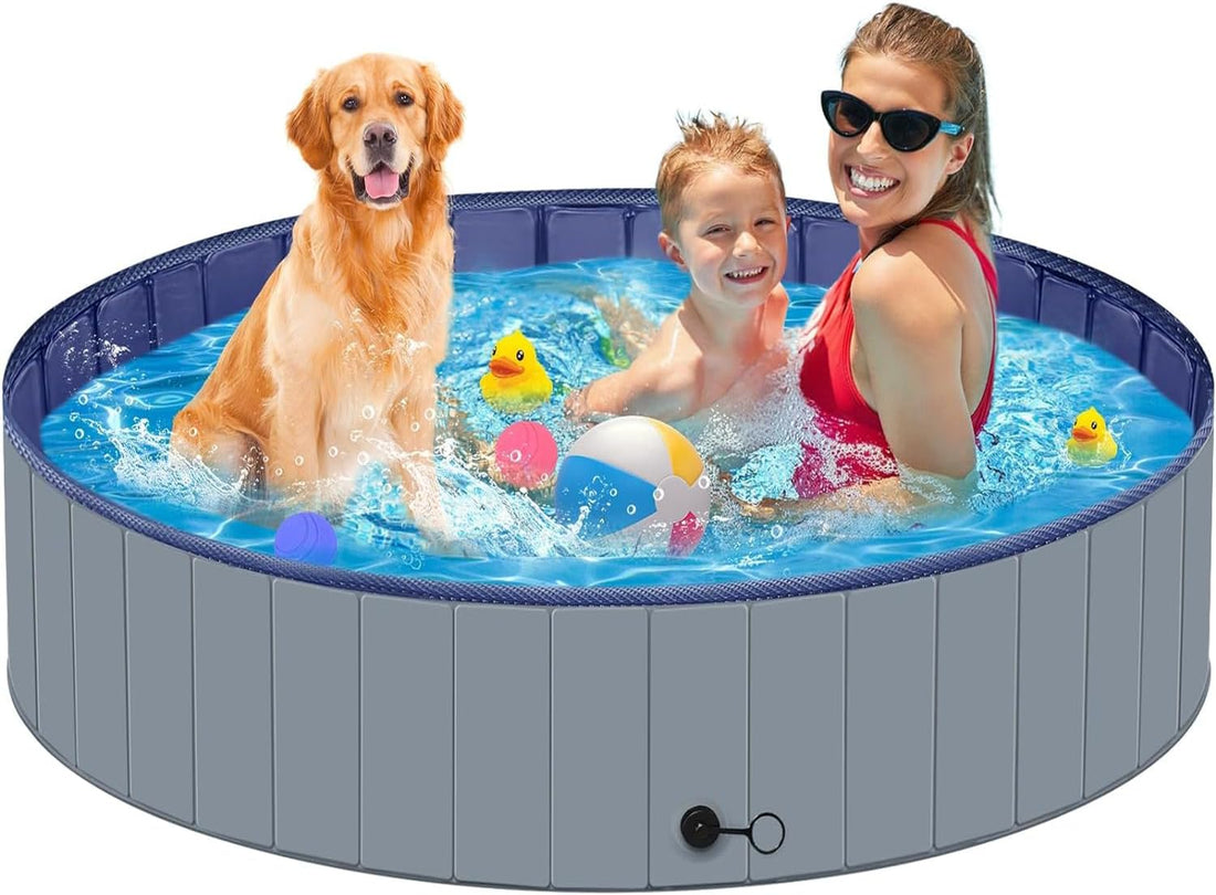 Dog Pool for Large Dogs, Kiddie Pool Hard Plastic