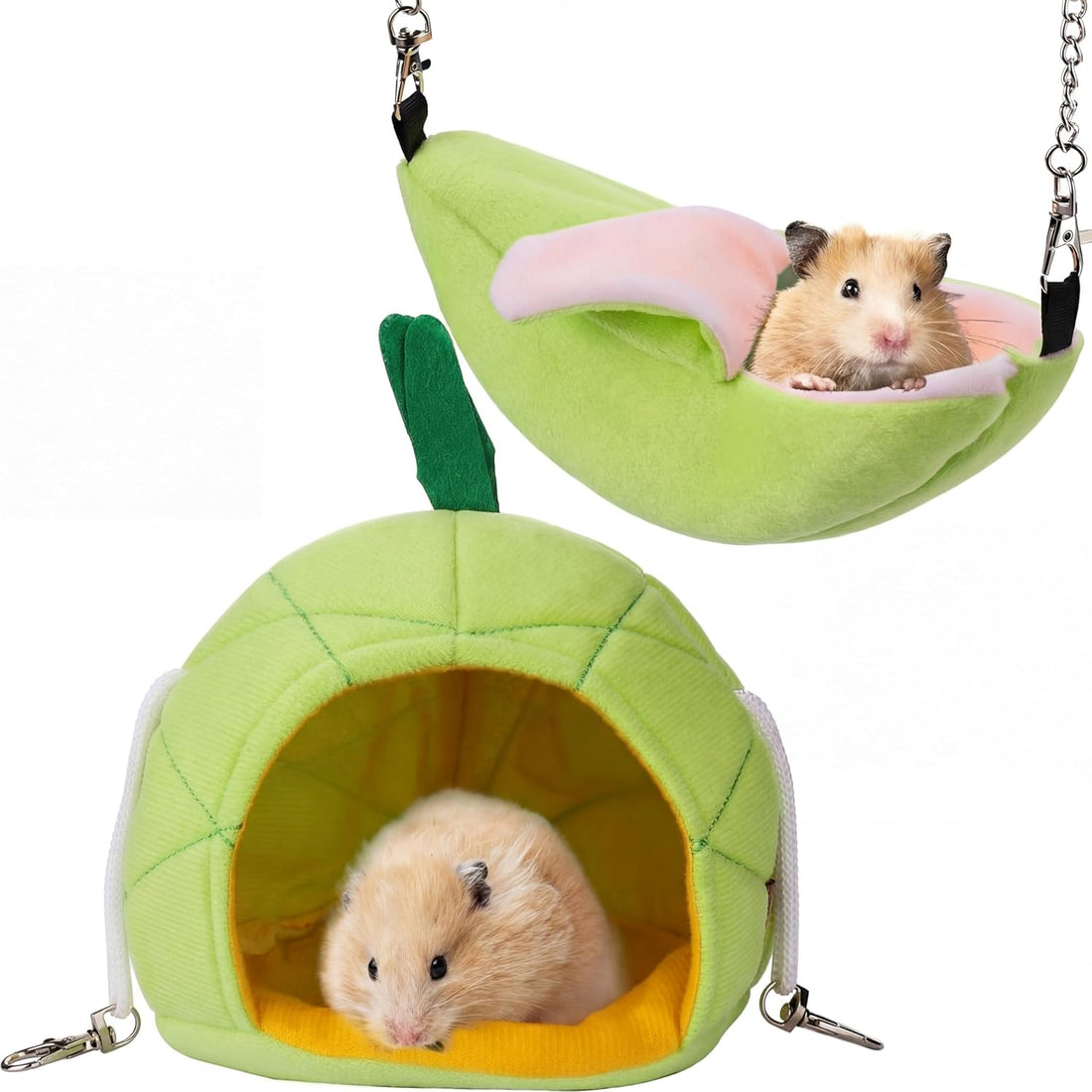 Jetec 2 Pcs Hamster Hammock Hanging Bed for Small Pets
