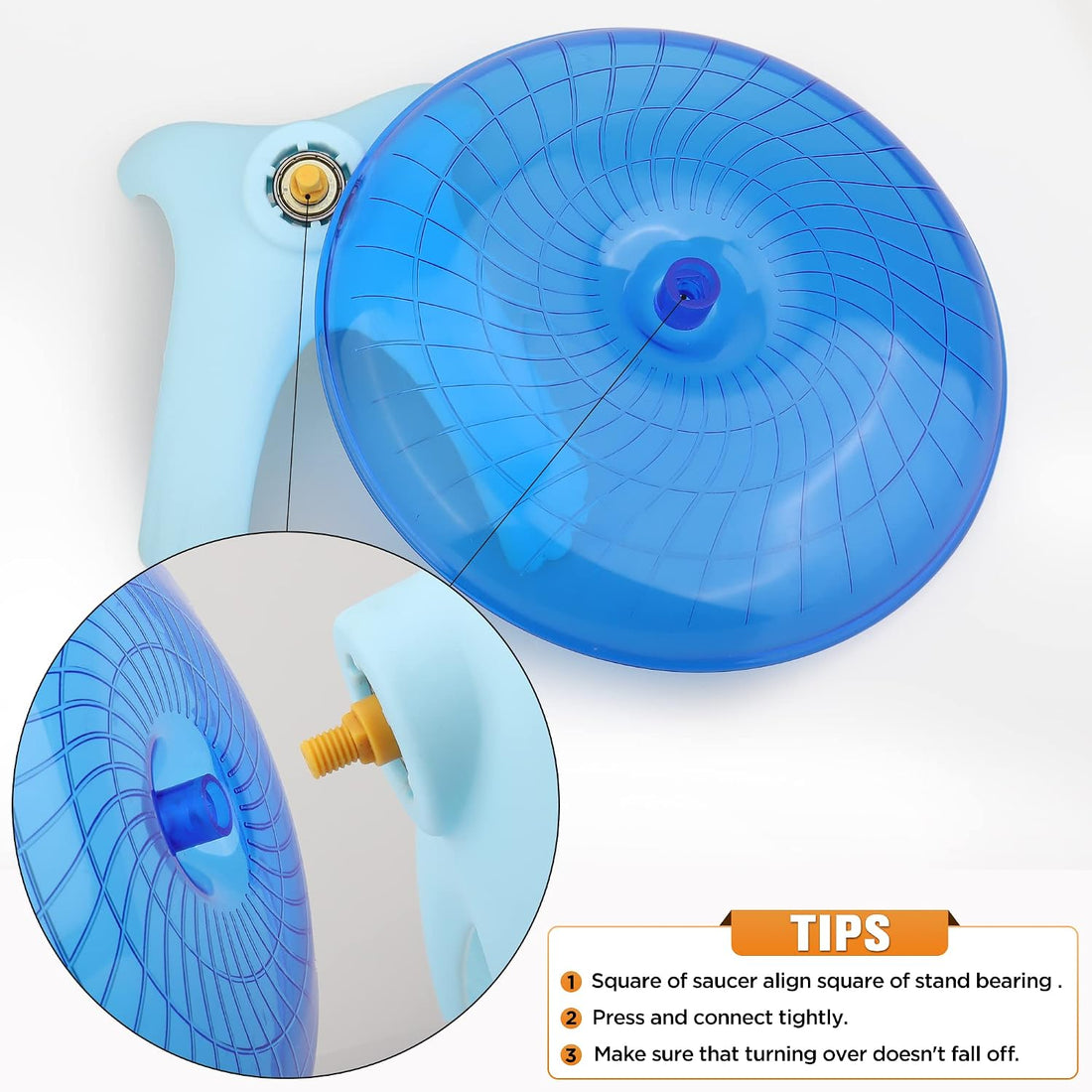 Nanaborn Hamster Wheel Silent for Cage Hermit Crab Tank Accessories