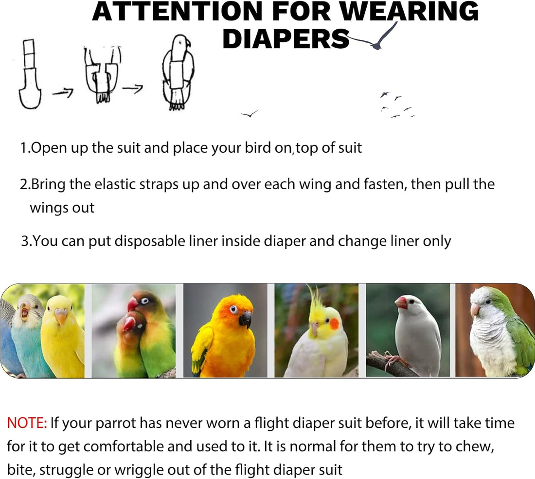 QBLEEV Bird Diaper Flight Suite