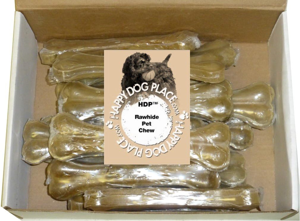 HDP Premium Pressed Rawhide Bone 8" Size:Pack of 10