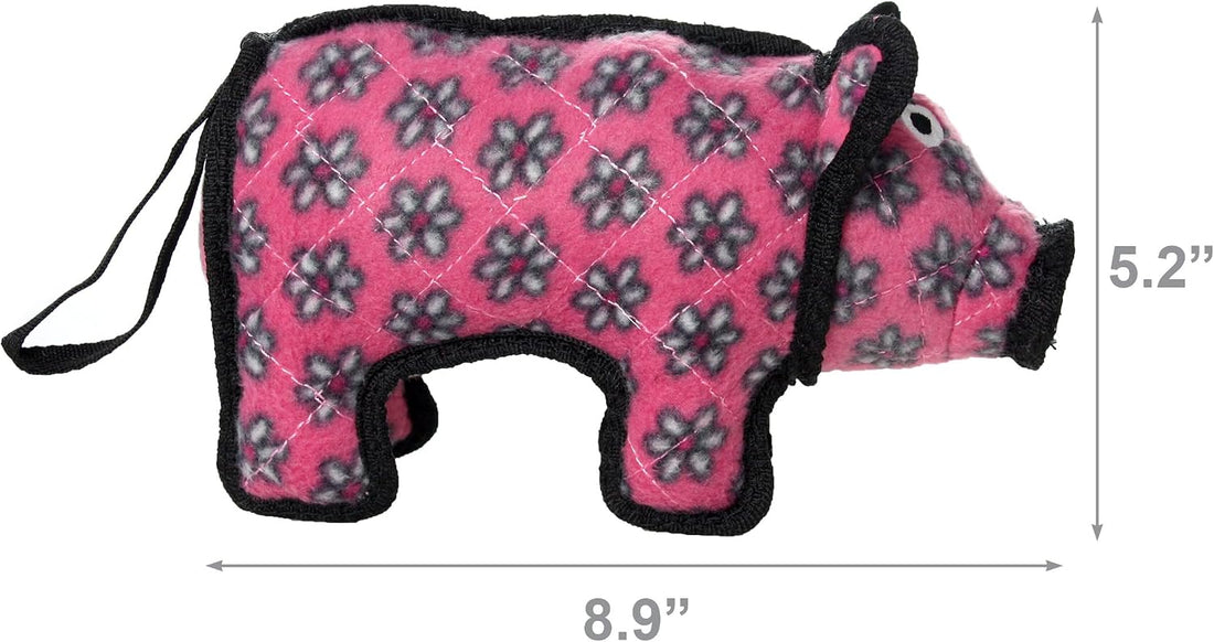 TUFFY® Jr Pig Ultra Durable Plush Dog Toy