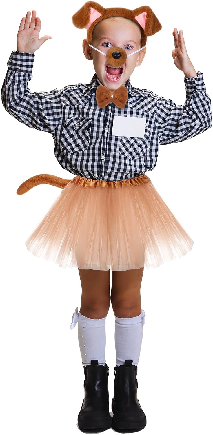 Zhanmai 5 Pcs Carnival Animal Costume Kid Bear Puppy Dog Pup Kangaroo