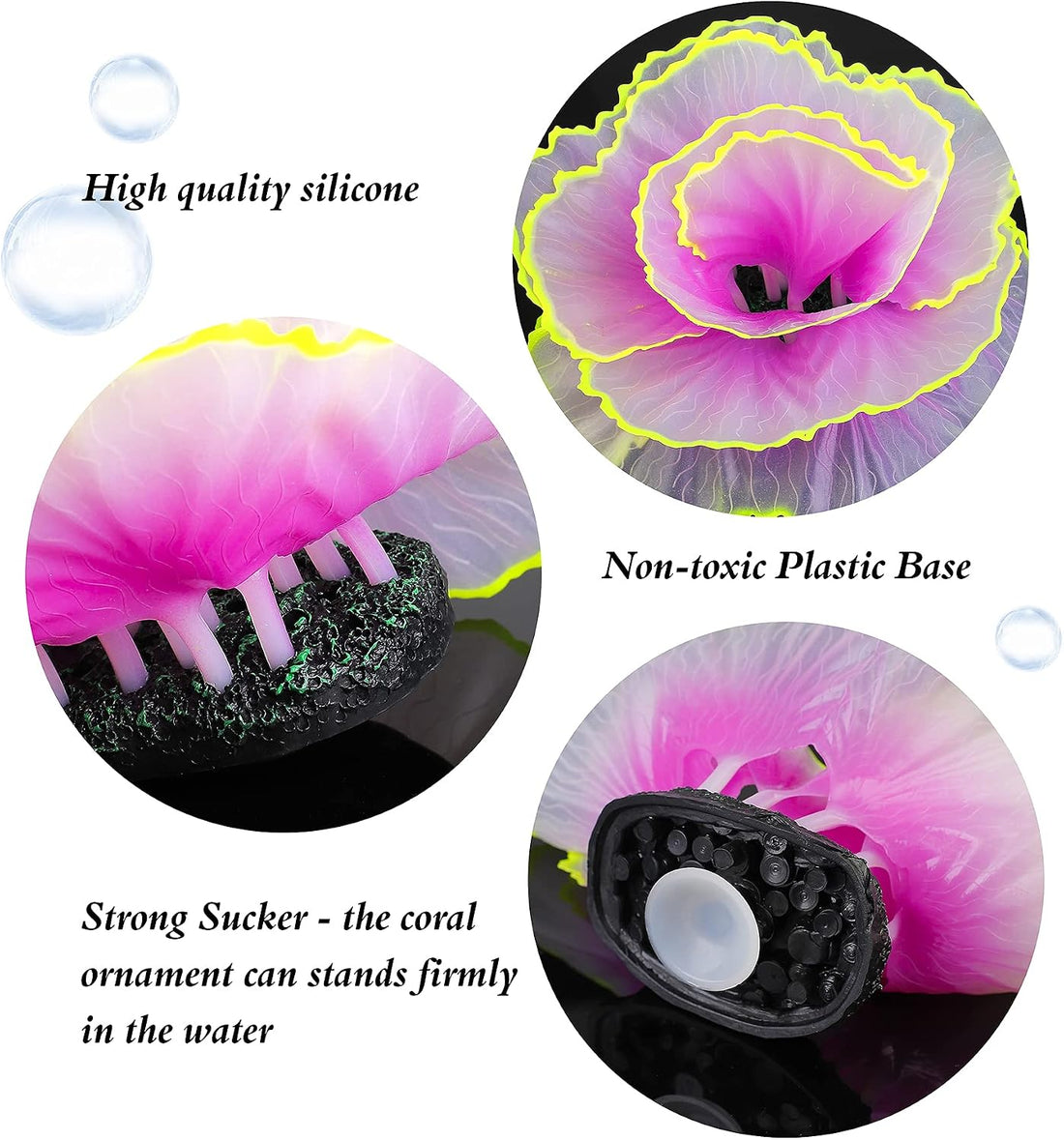 Glowing Fish Tank Decorations Glow Aquarium Decor Coral Ornaments 2Pcs