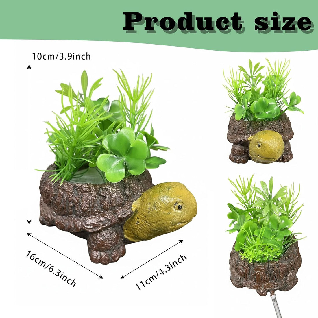 LIYAOLI Turtle Tank Bubbler Decor, Aquarium Air Stone with Tubing