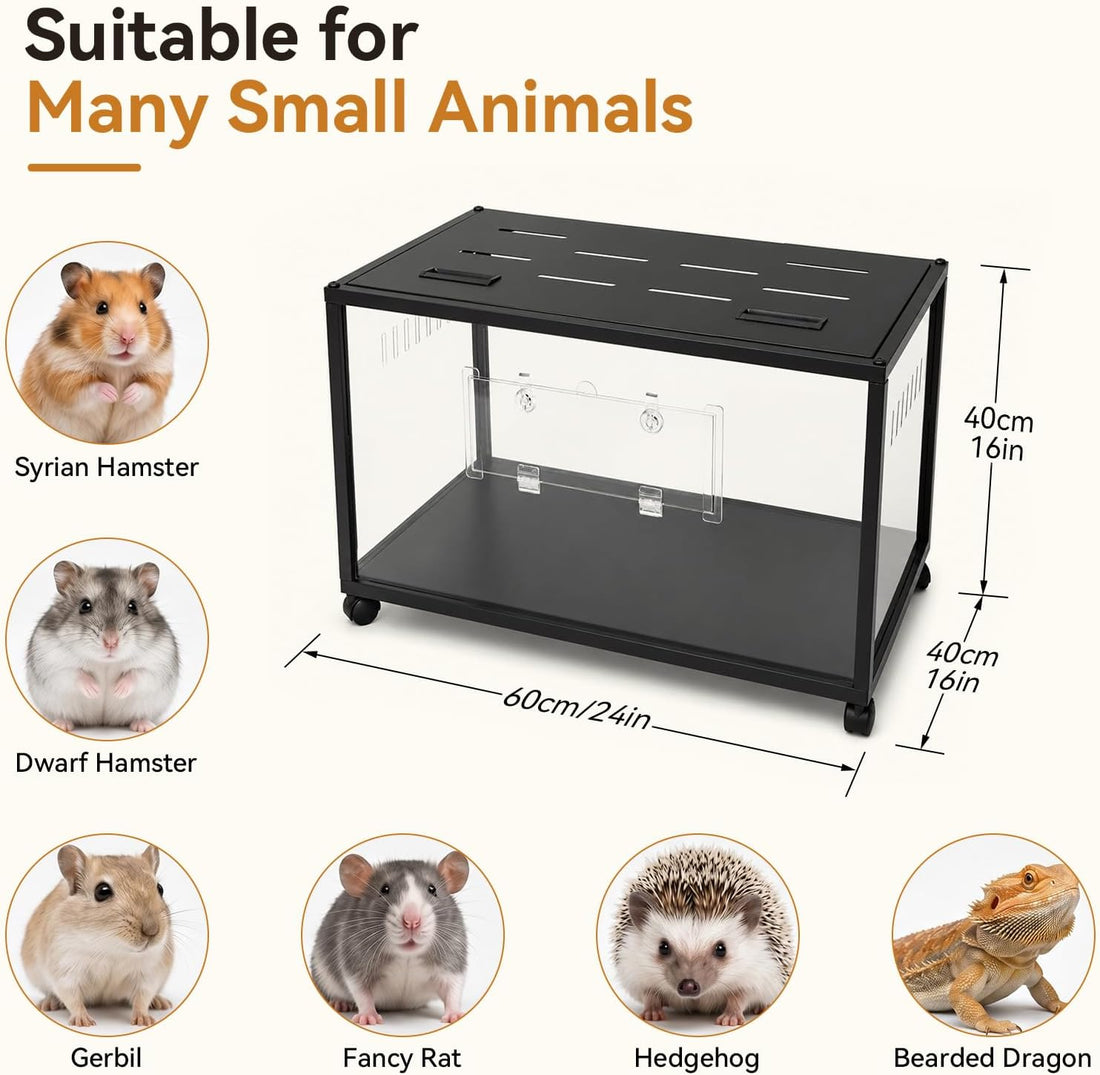 Large Acrylic Metal Hamster Cage 3.0