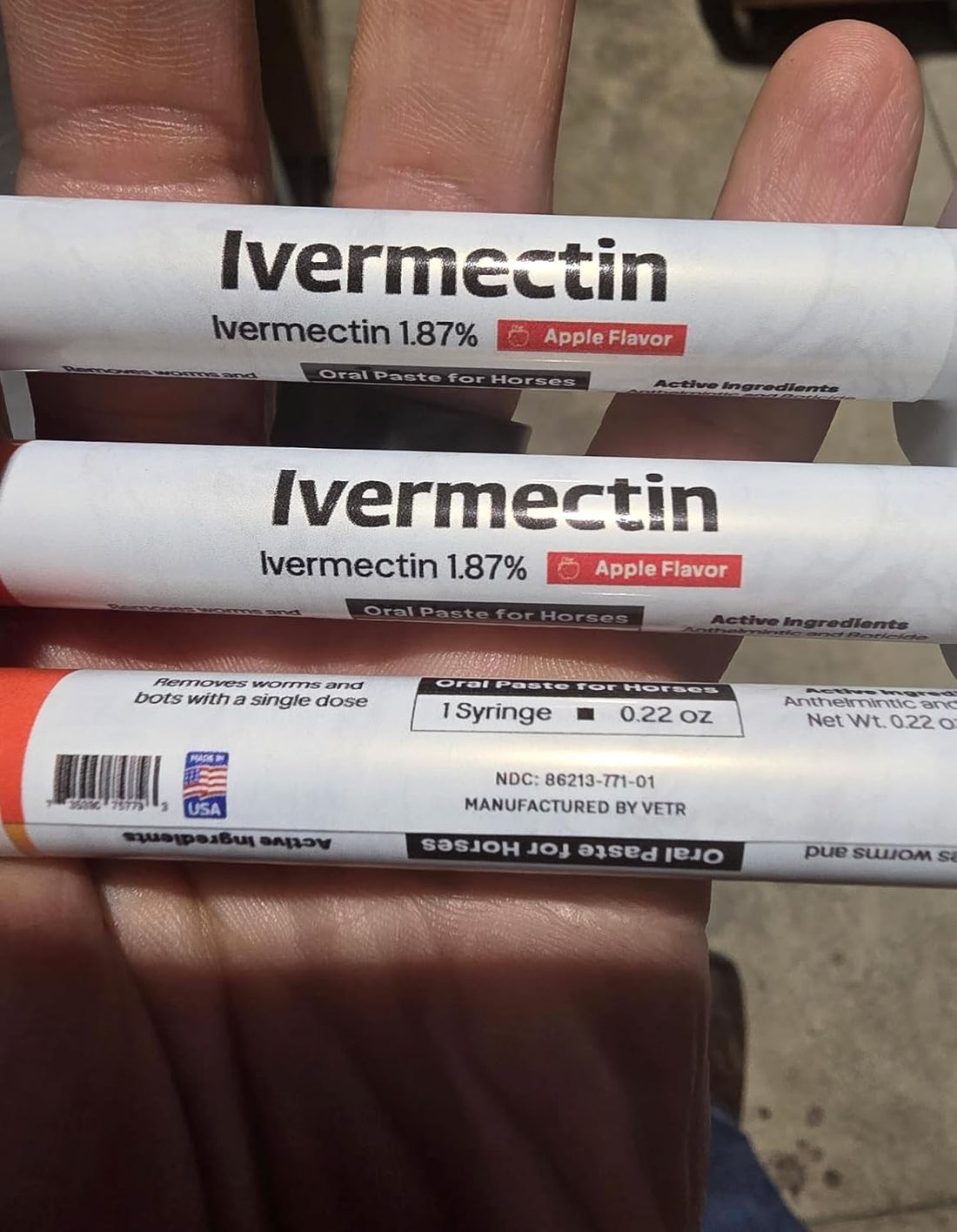Ivermectin for Horses & Sheep 1.87% Concentration, 6cc