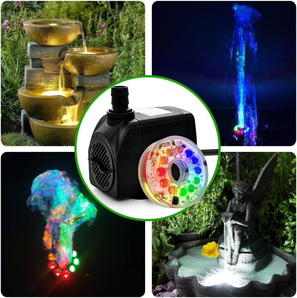 PULACO 160GPH Small Fountain Pump