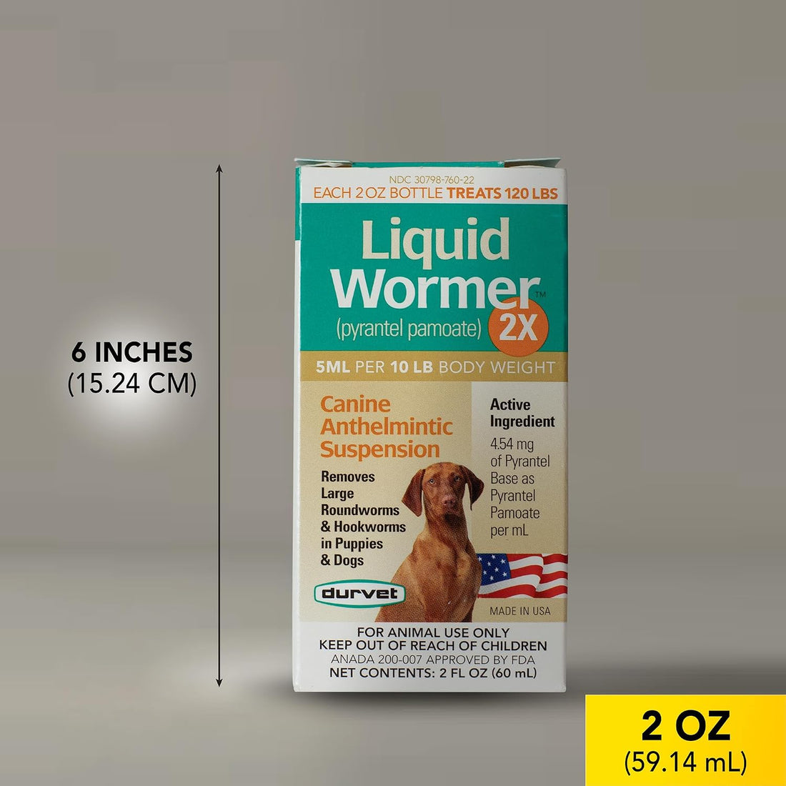 Durvet 2X Liquid Wormer, 2-Ounce