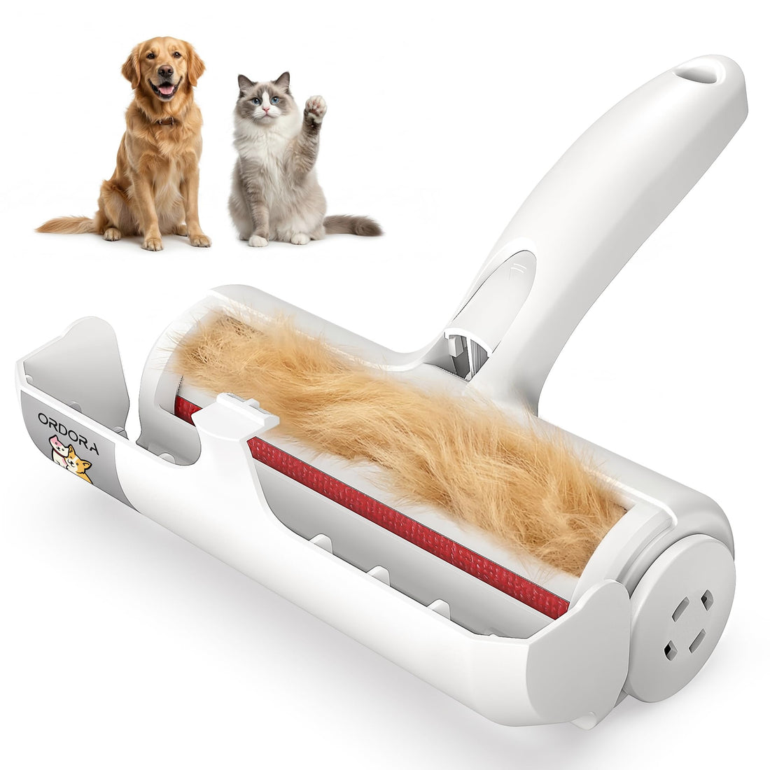 ORDORA Pet Hair Removal Tool: Reusable Lint Roller for Pet Hair