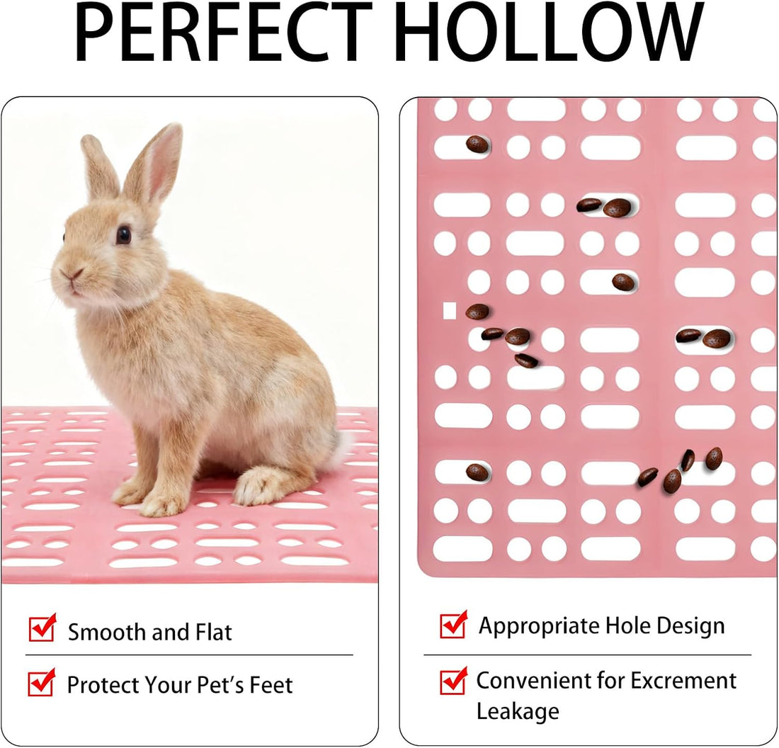 18 Pack Plastic Rabbit Cage Mat