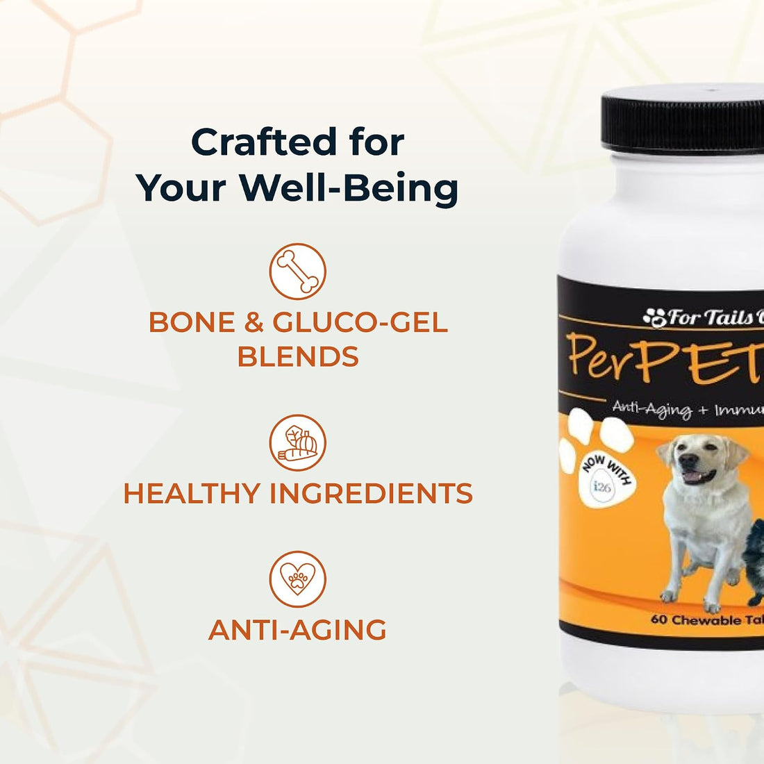 Youngevity Perpetual Plus Dog Supplement for Healthy Aging, 60 Tablets