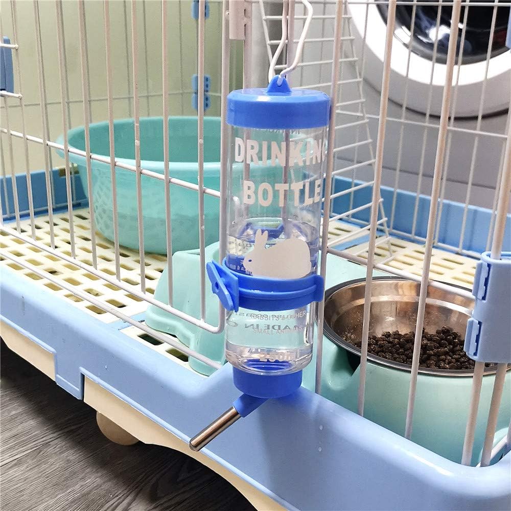 Depets 2PCS 8.45 oz No Drip Small Animal Water Bottle