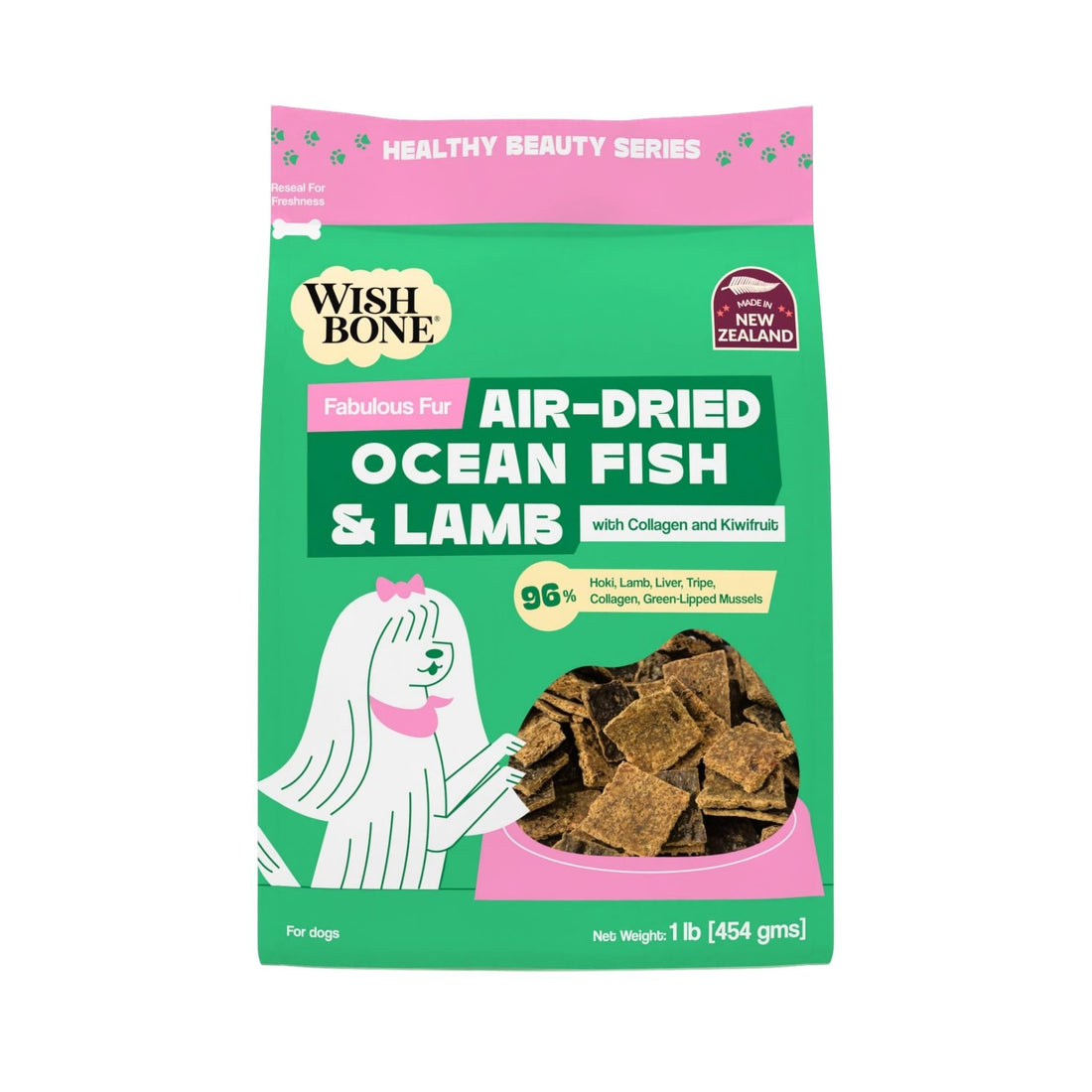 Wishbone Air-Dried Ocean Fish & Lamb Dog Food - Rich in Protein